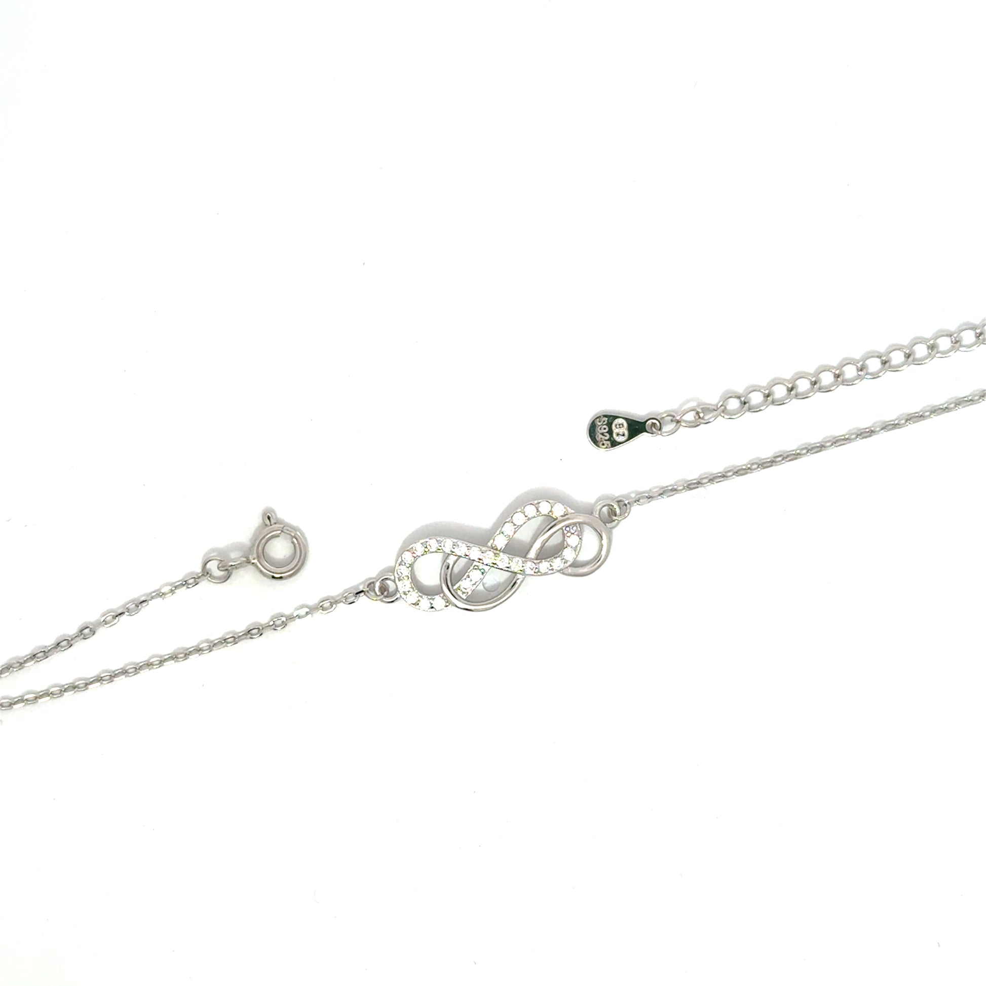 Brățară damă INFINIT-DUBLE, argint+zirconia