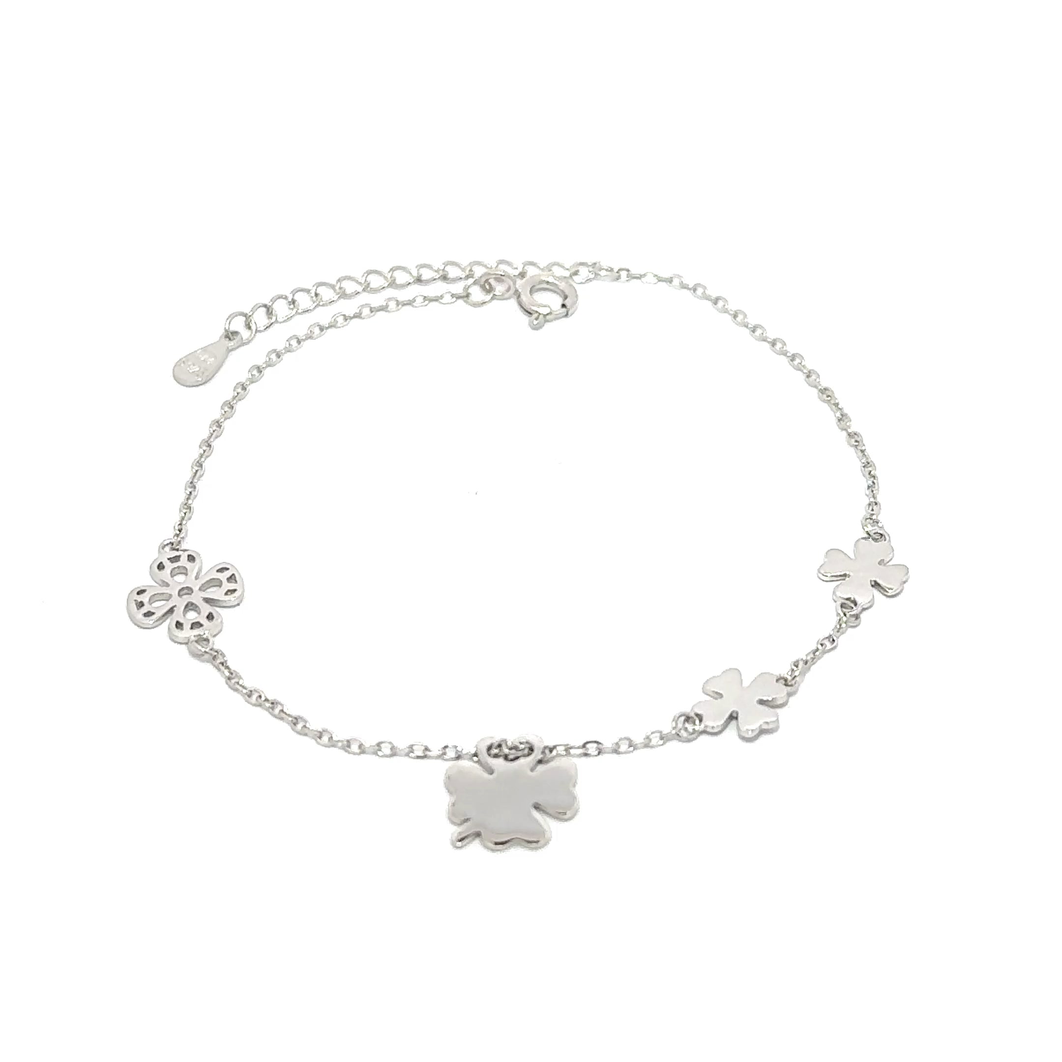 Brățară damă TRIFOI, argint rodiat