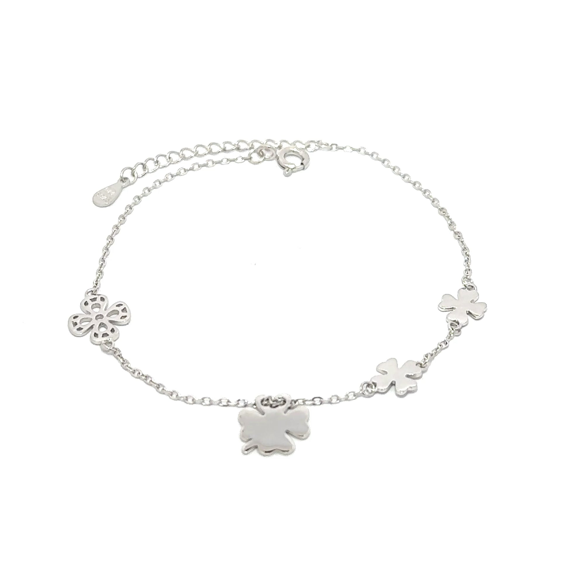 Brățară damă TRIFOI, argint rodiat