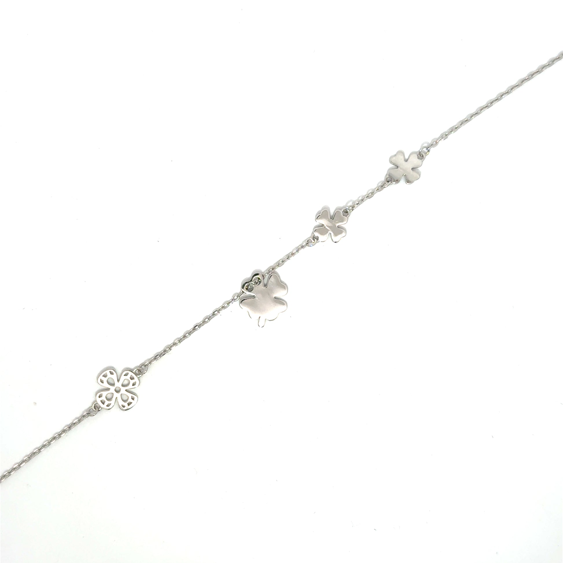 Brățară damă TRIFOI, argint rodiat