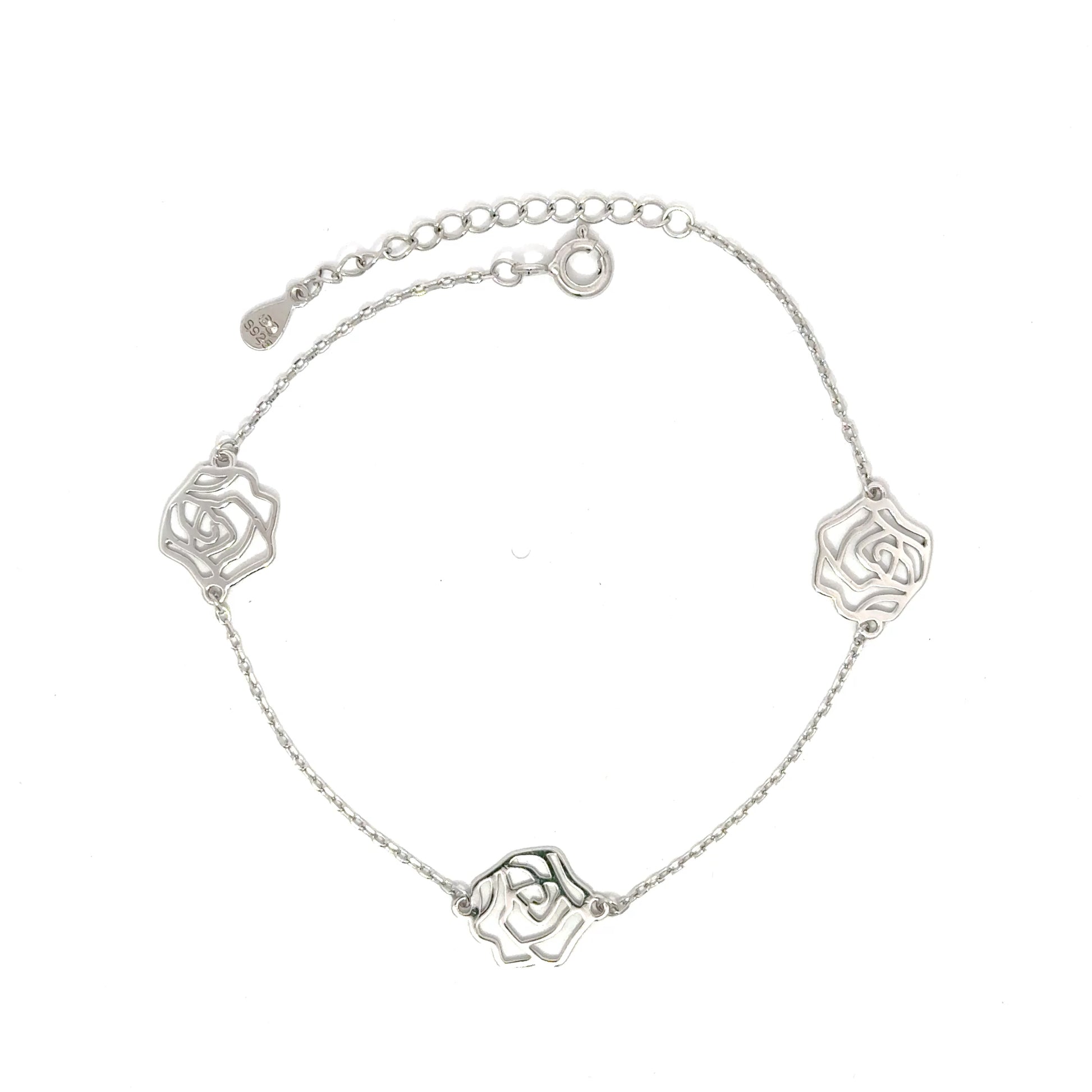 Brățară damă TRANDAFIR, argint rodiat