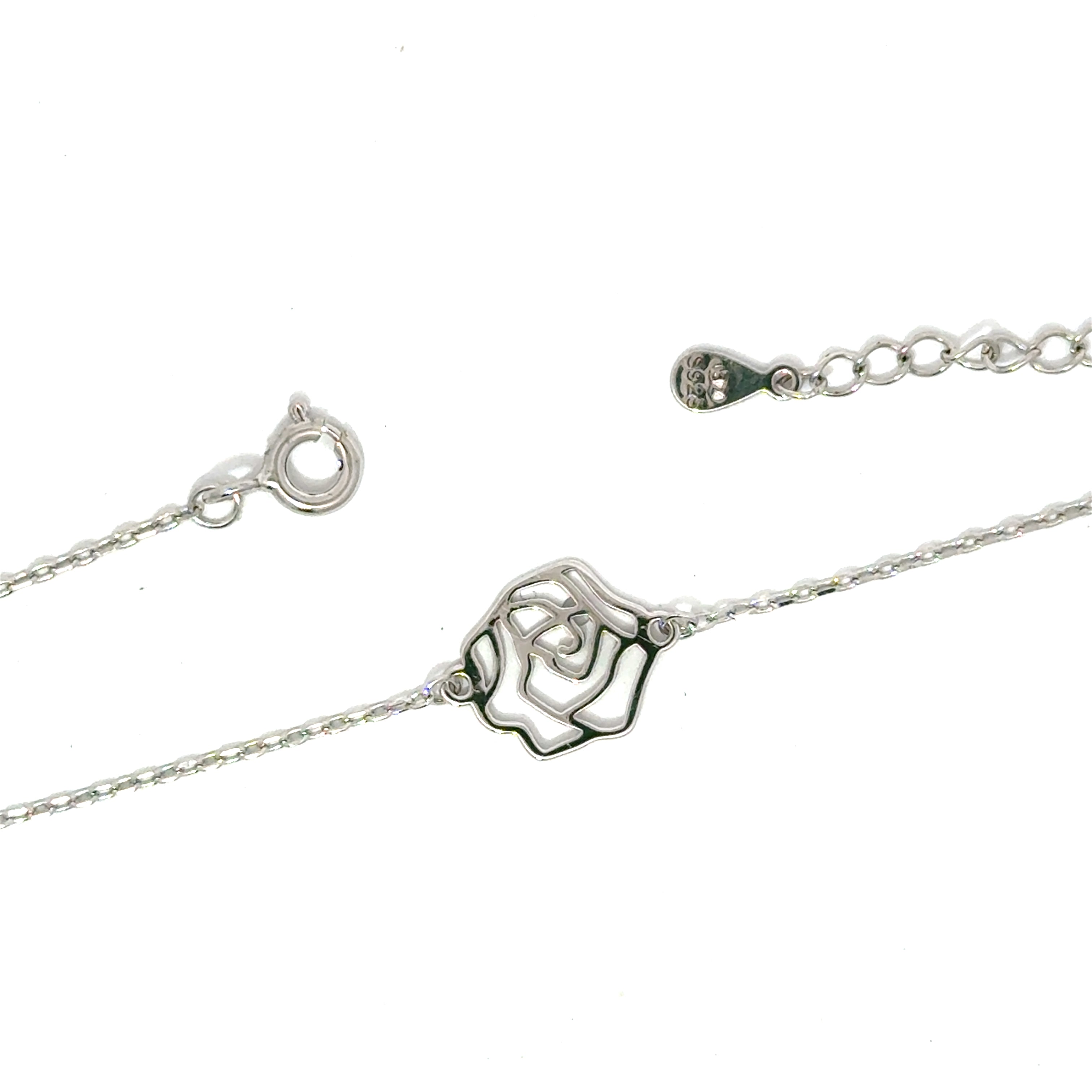 Brățară damă TRANDAFIR, argint rodiat