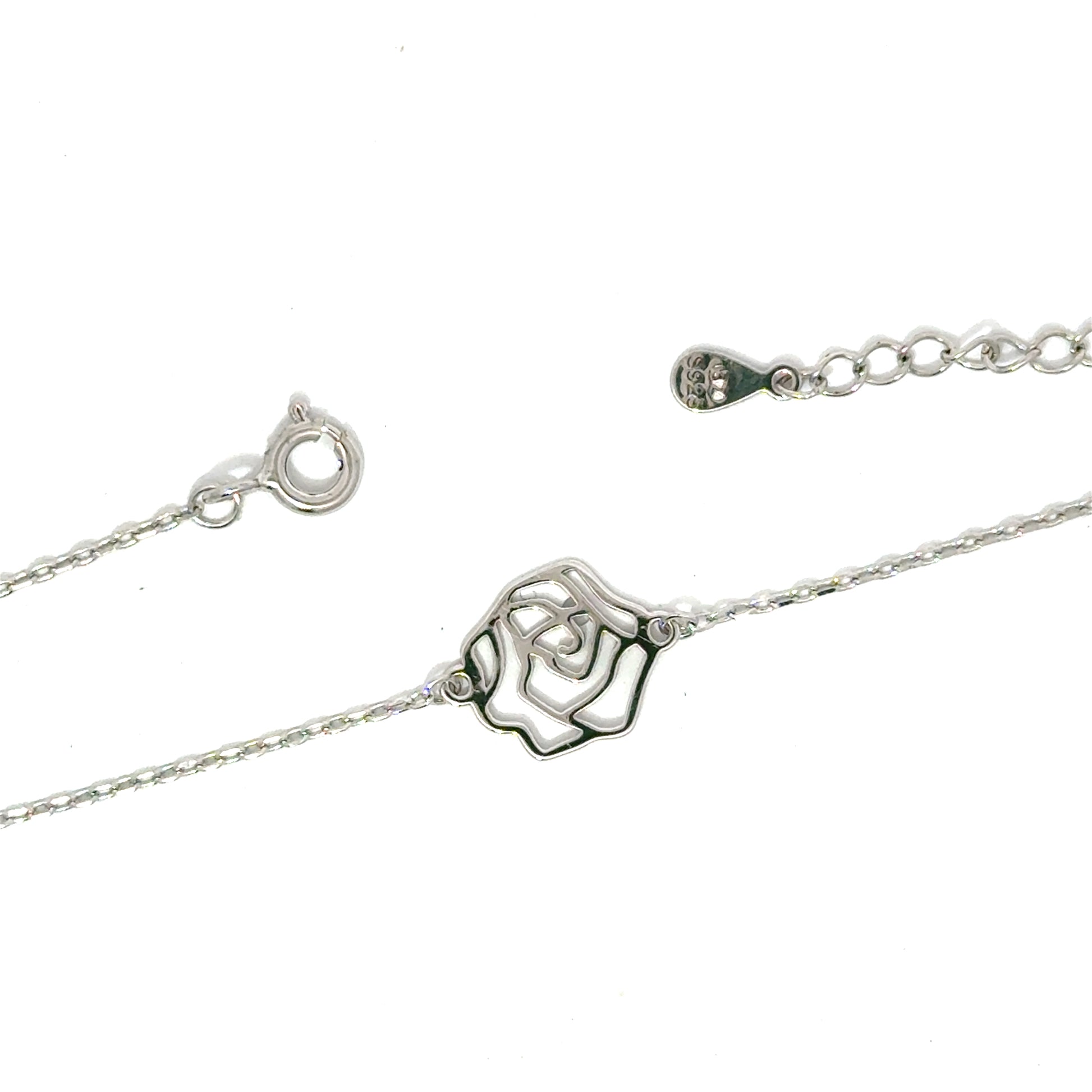 Brățară damă TRANDAFIR, argint rodiat