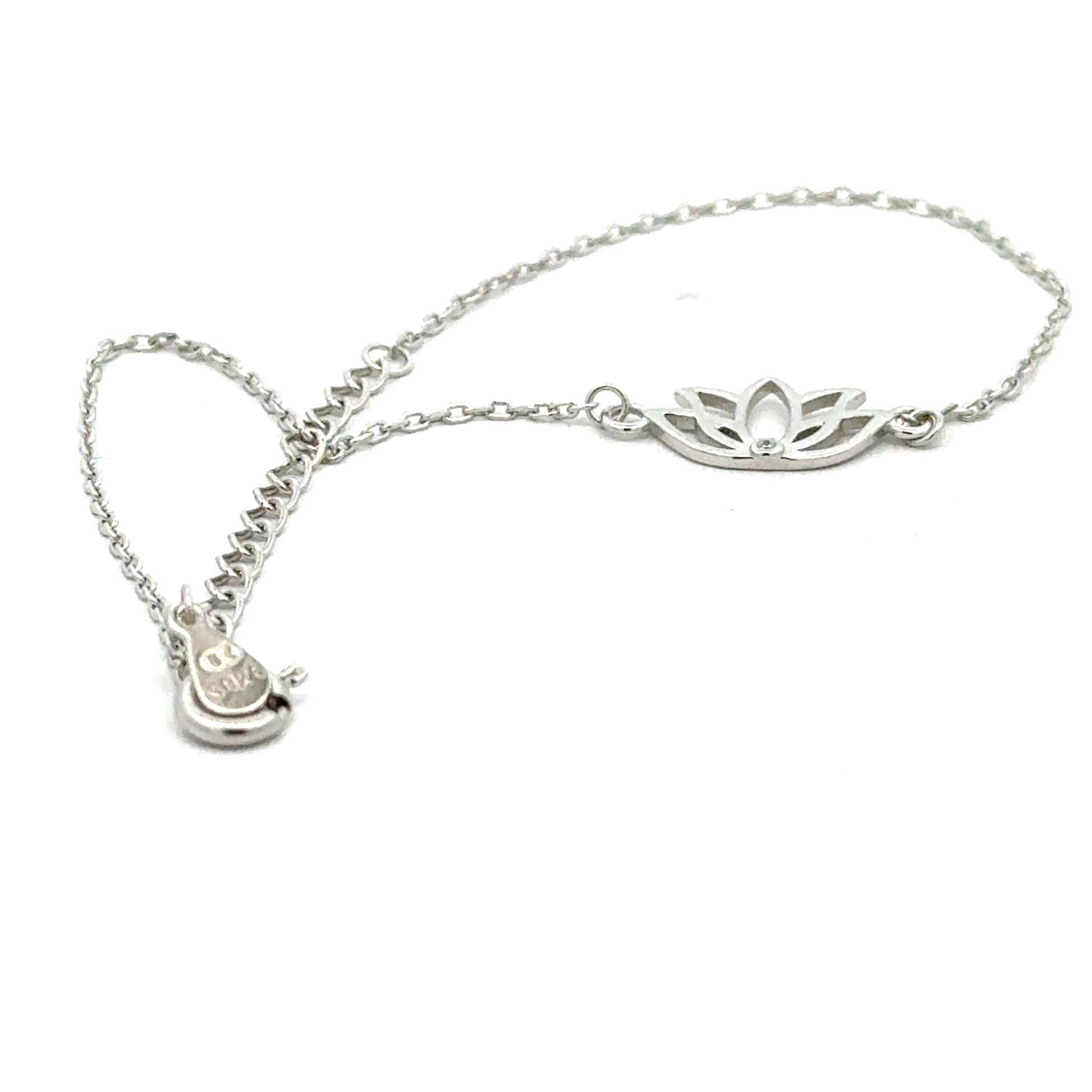 Bratara dama FLOARE DE LOTUS, argint