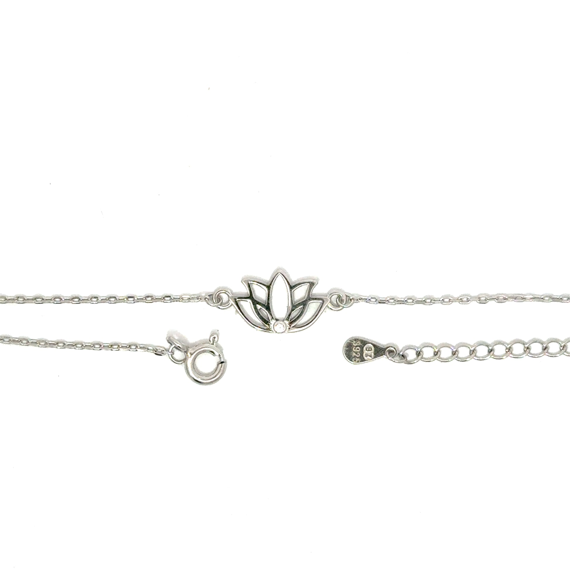 Bratara dama FLOARE DE LOTUS, argint