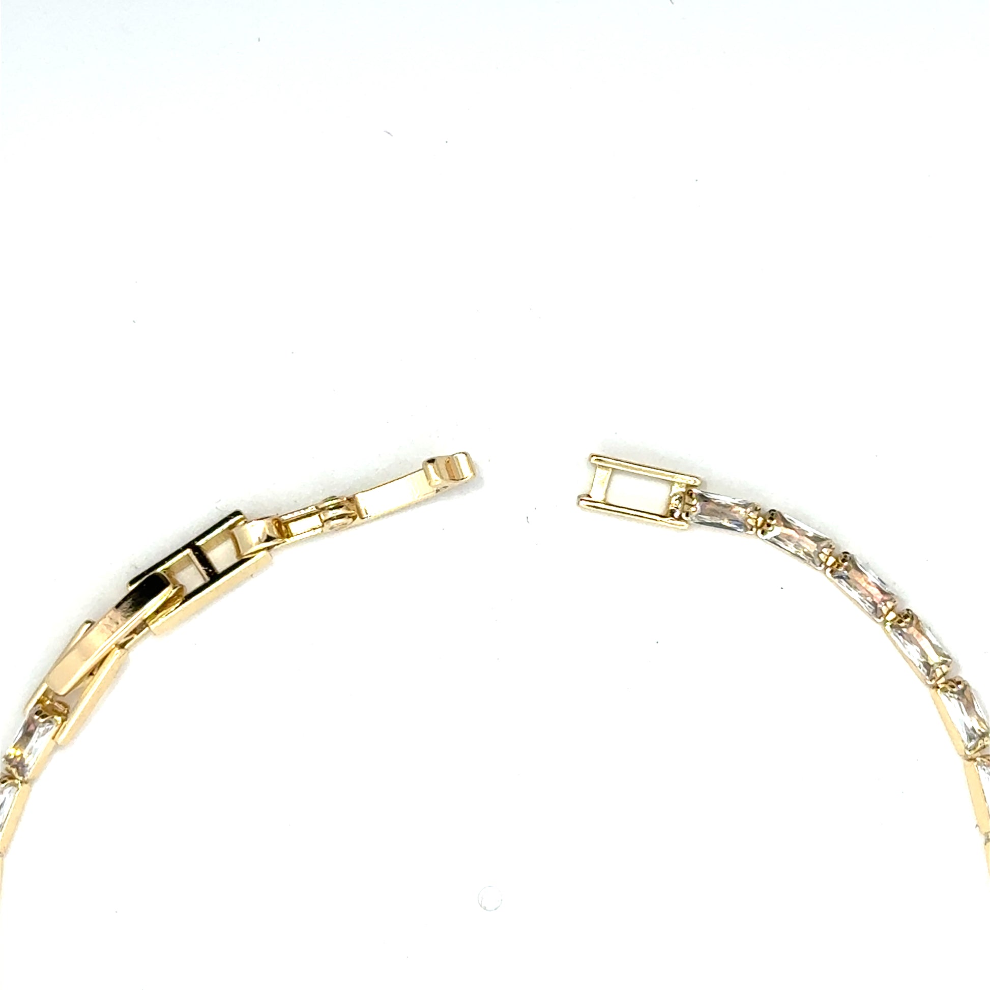 Brățară damă BAGUETTE, Placată cu Aur