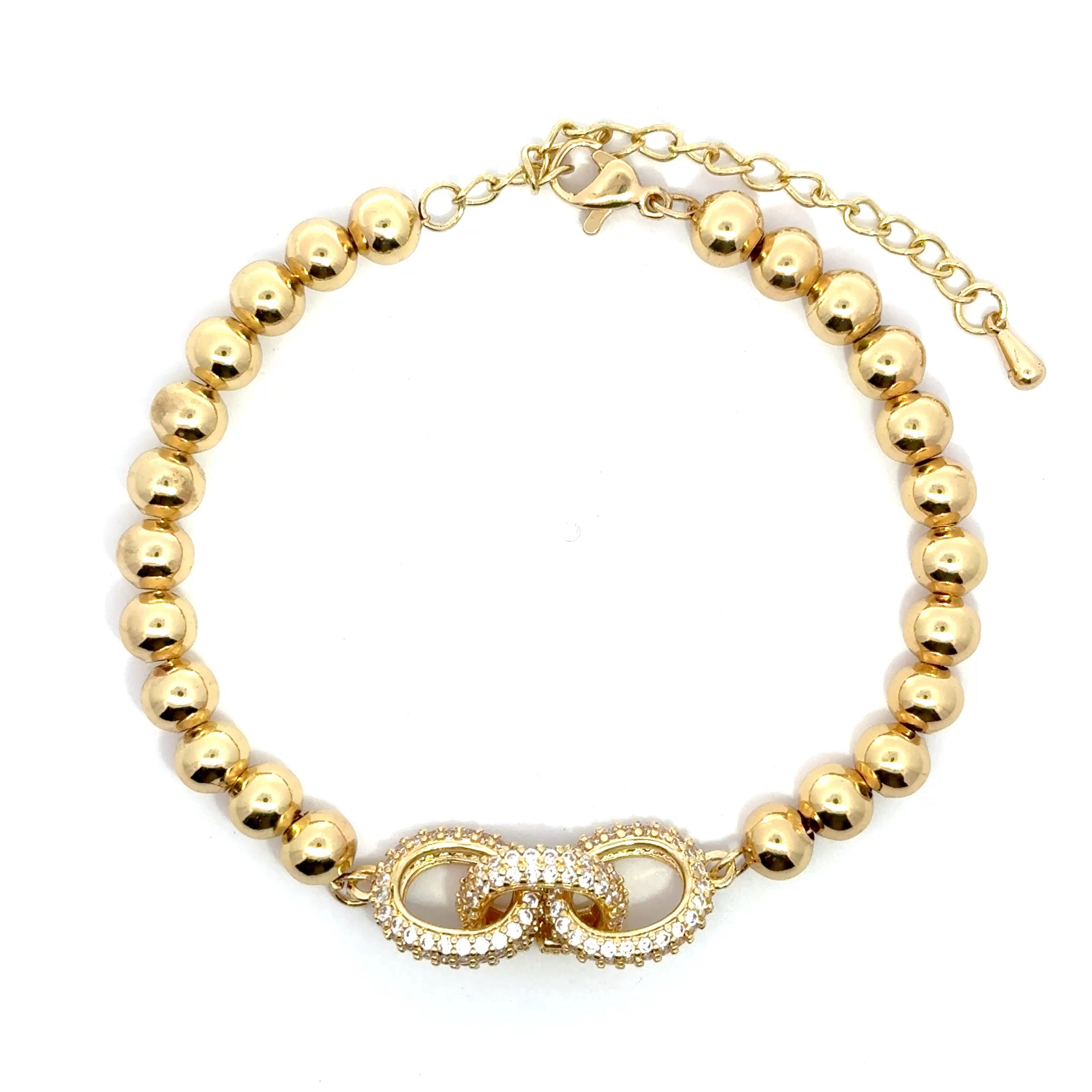 Brățară damă Verigă, placată cu Aur