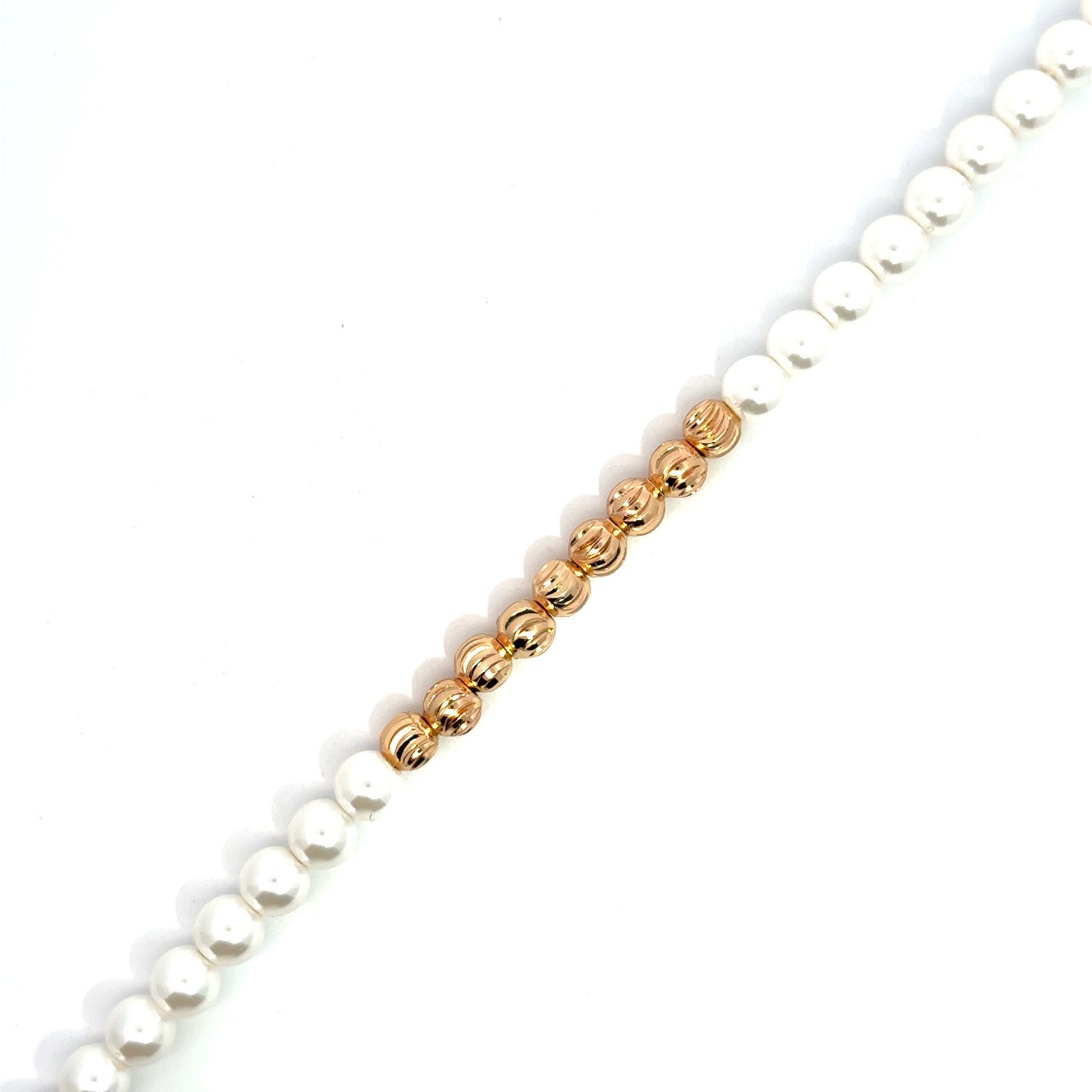 Brățară damă Bile, placată cu aur roz