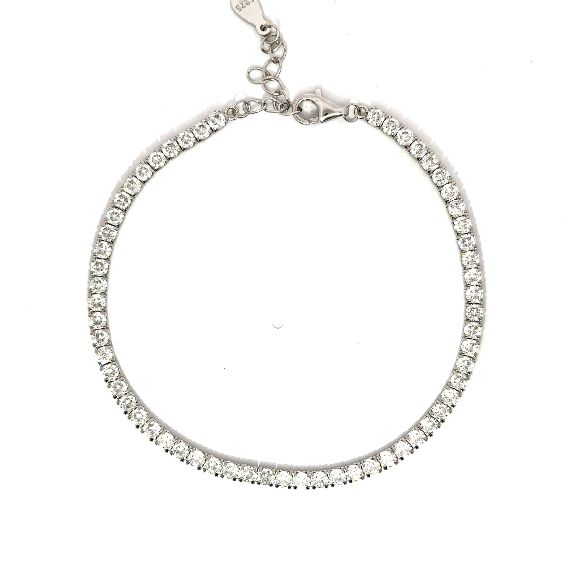 Bratara dama tennis din argint simpla