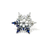 Broșă damă Fulg de Gheață, argint + zirconia