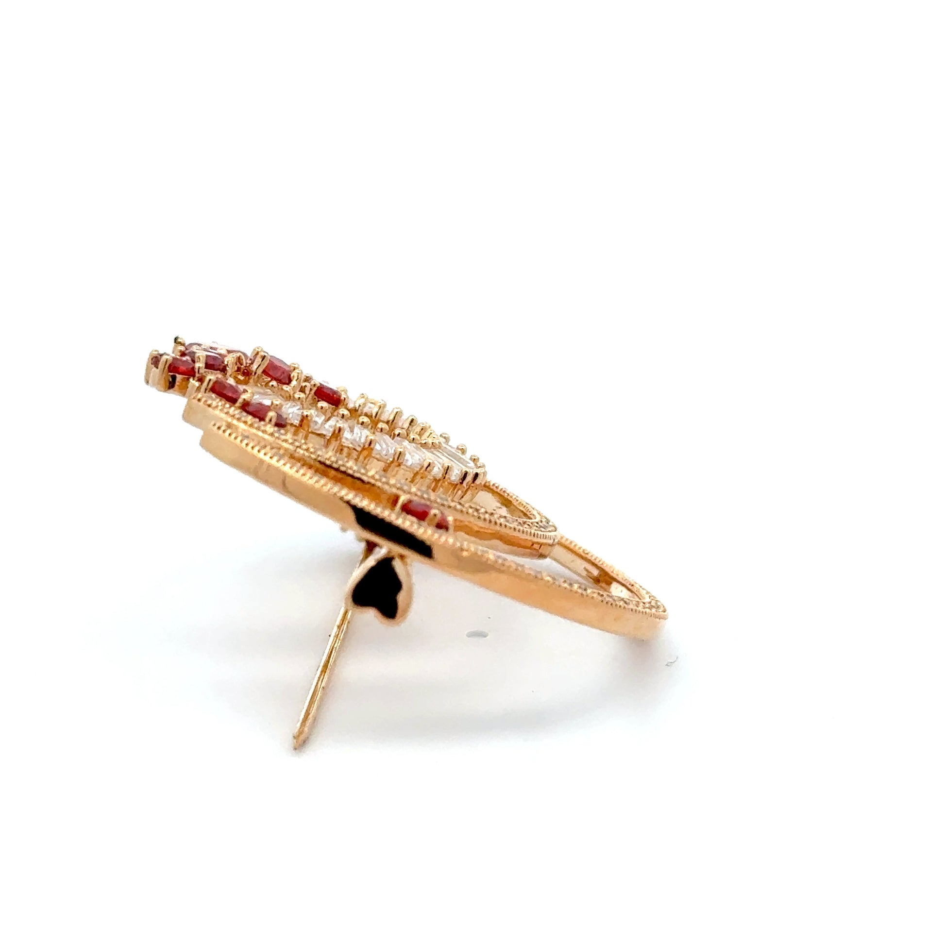 Broșă Swarovski în formă de colier – Placată cu Aur de 18K