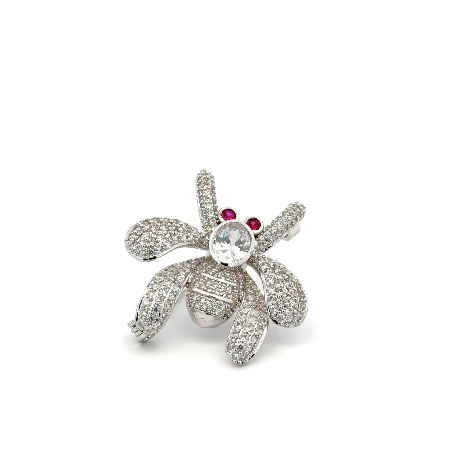 Broșă Swarovski în formă de buburuza – Placată cu Aur de 18K