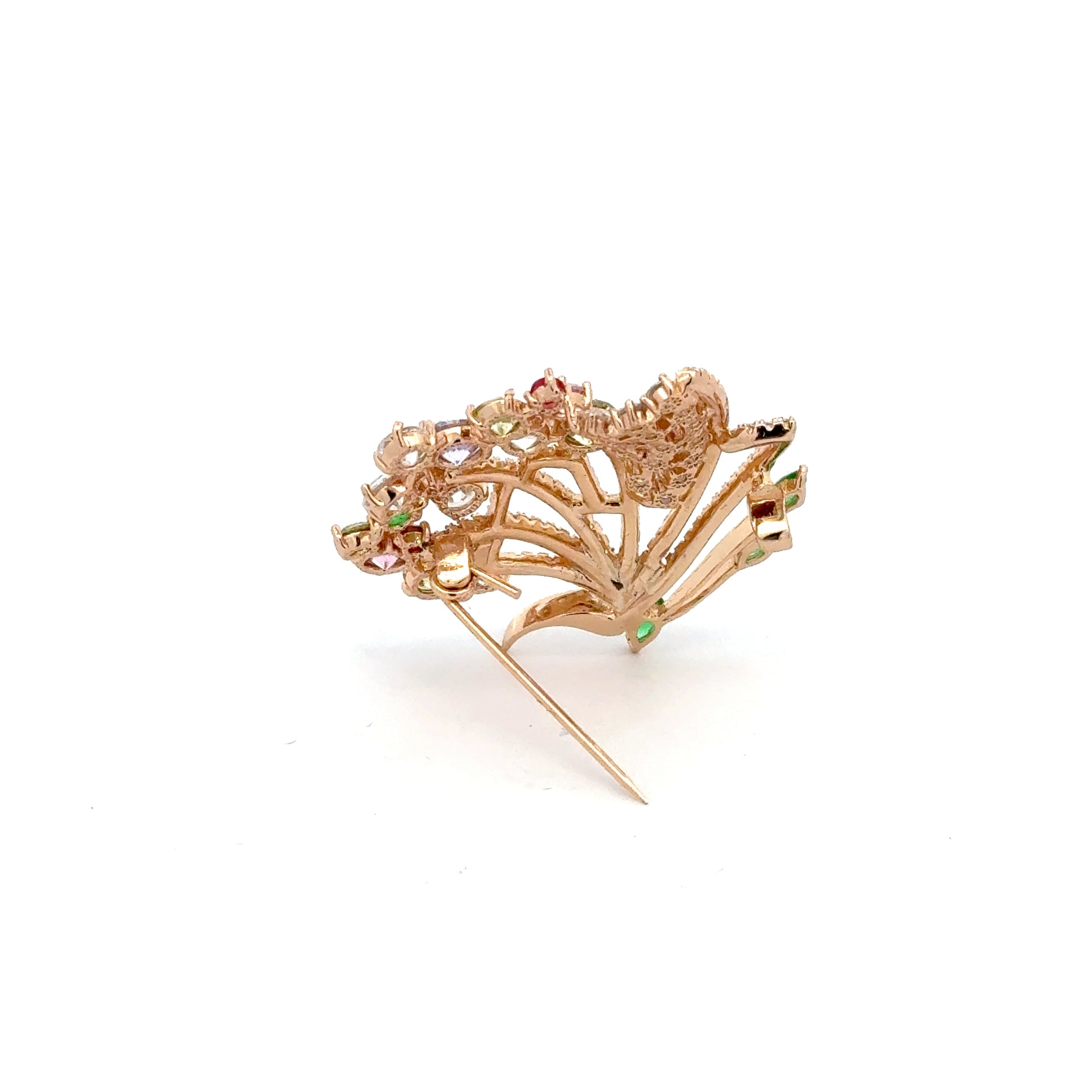 Broșă Swarovski în forma unui fluture – Placată cu Aur de 18K