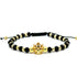 Bratara barbati din cristale negre cu elemente Swarovski