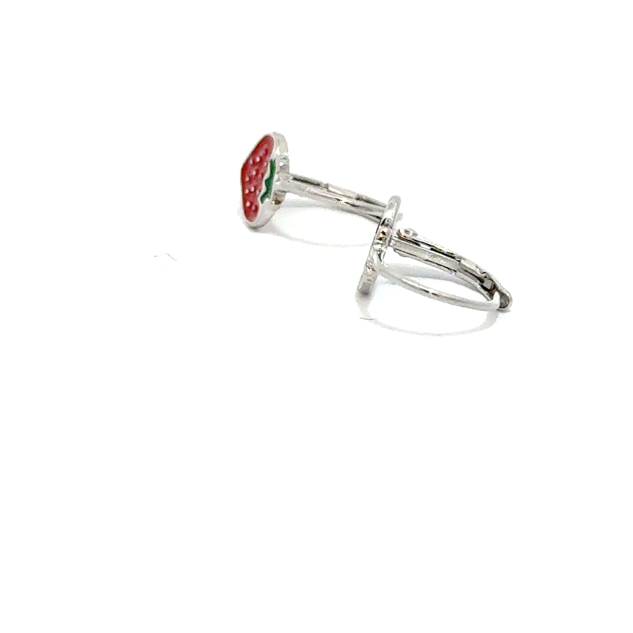 Cercei copii argint 925, placat cu rodiu – Căpșunele fermecate 🍓