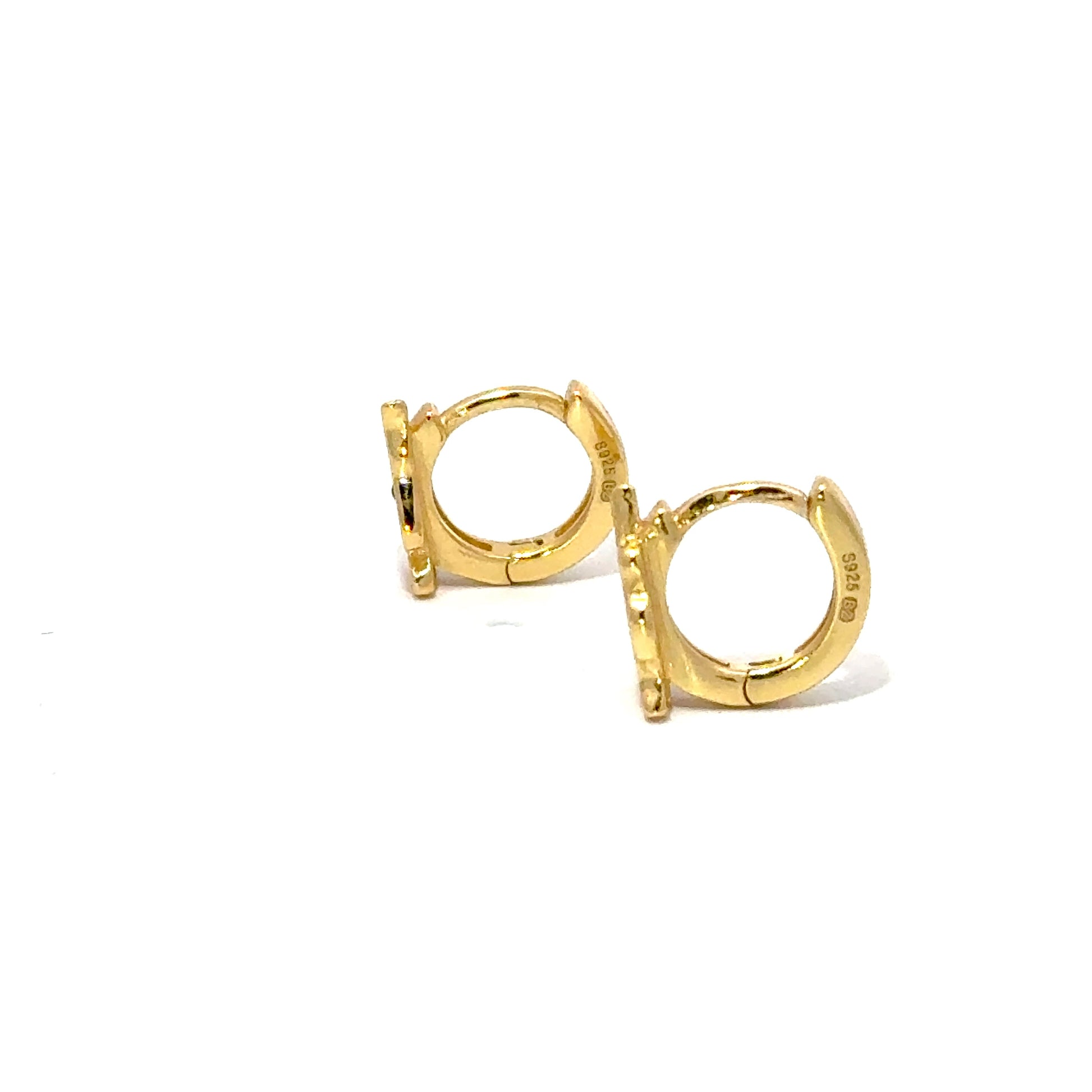 Cercei pentru copii, din argint 925 placați cu aur de 18k, în formă de unicorn