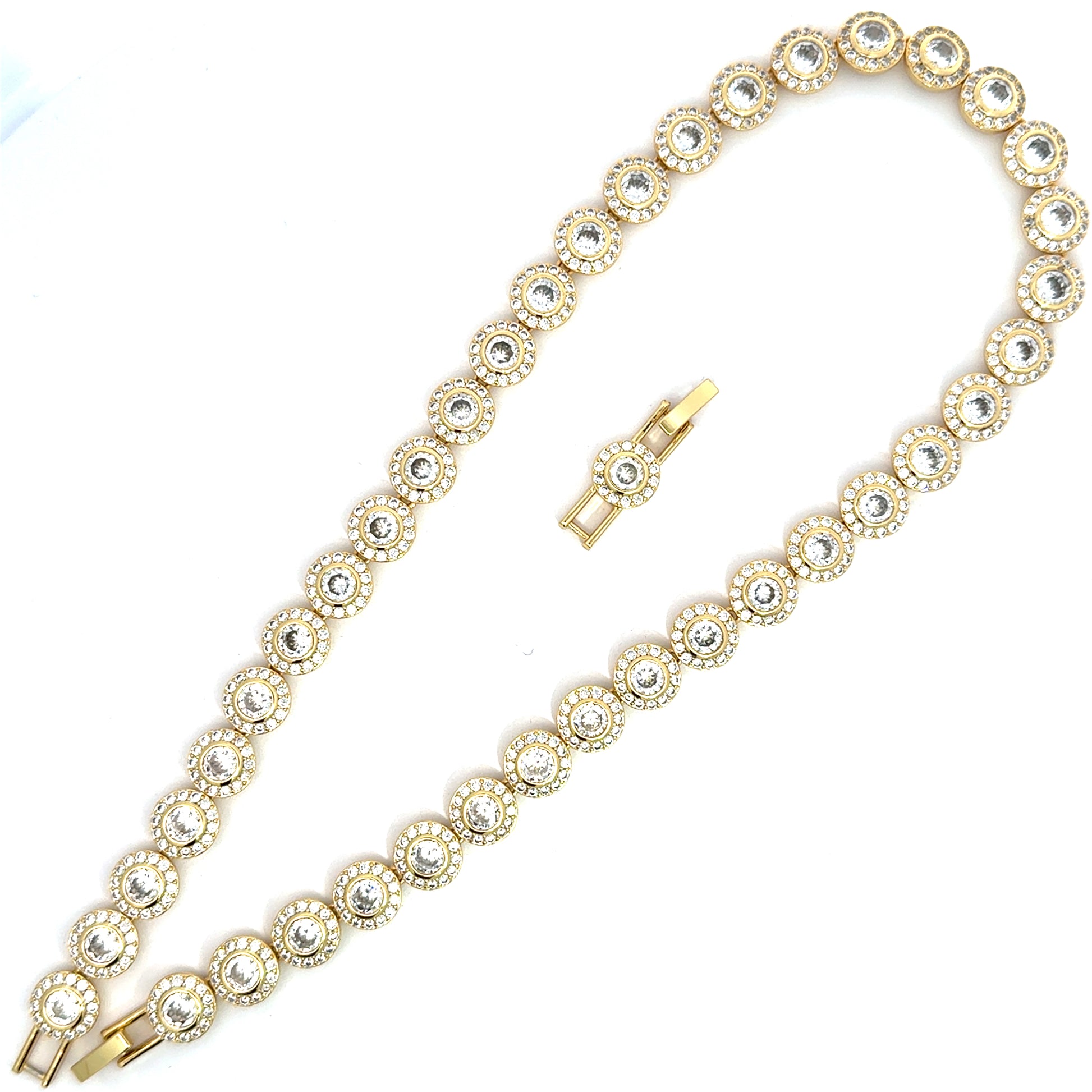 Colier damă Fashion, placat cu aur + cristale zirconia