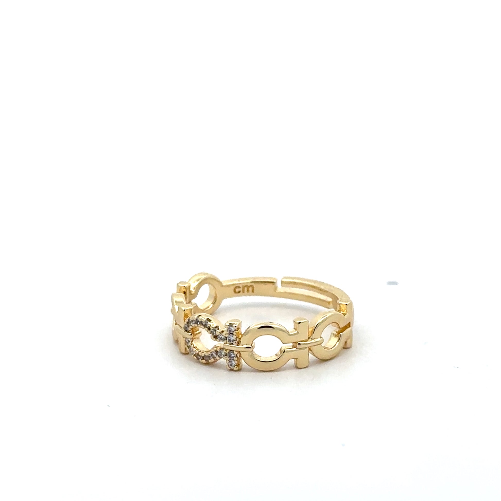 Inel Gold Touch, placat cu aur 18 k