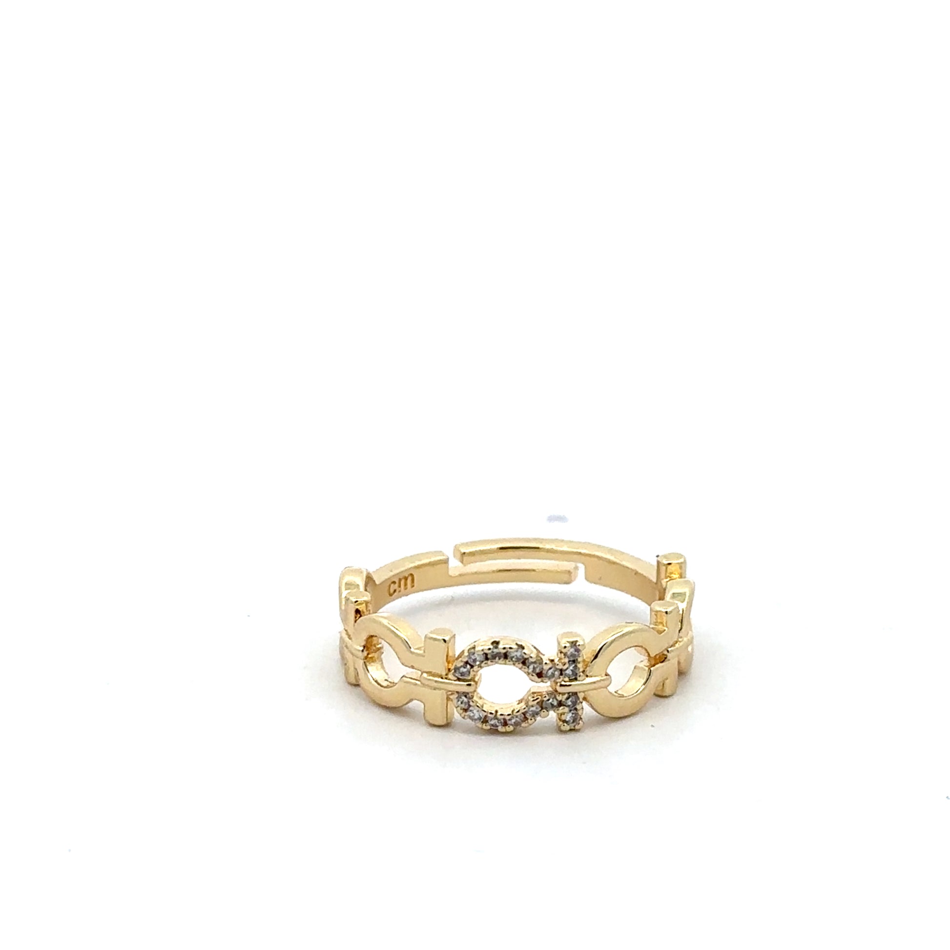 Inel Gold Touch, placat cu aur 18 k