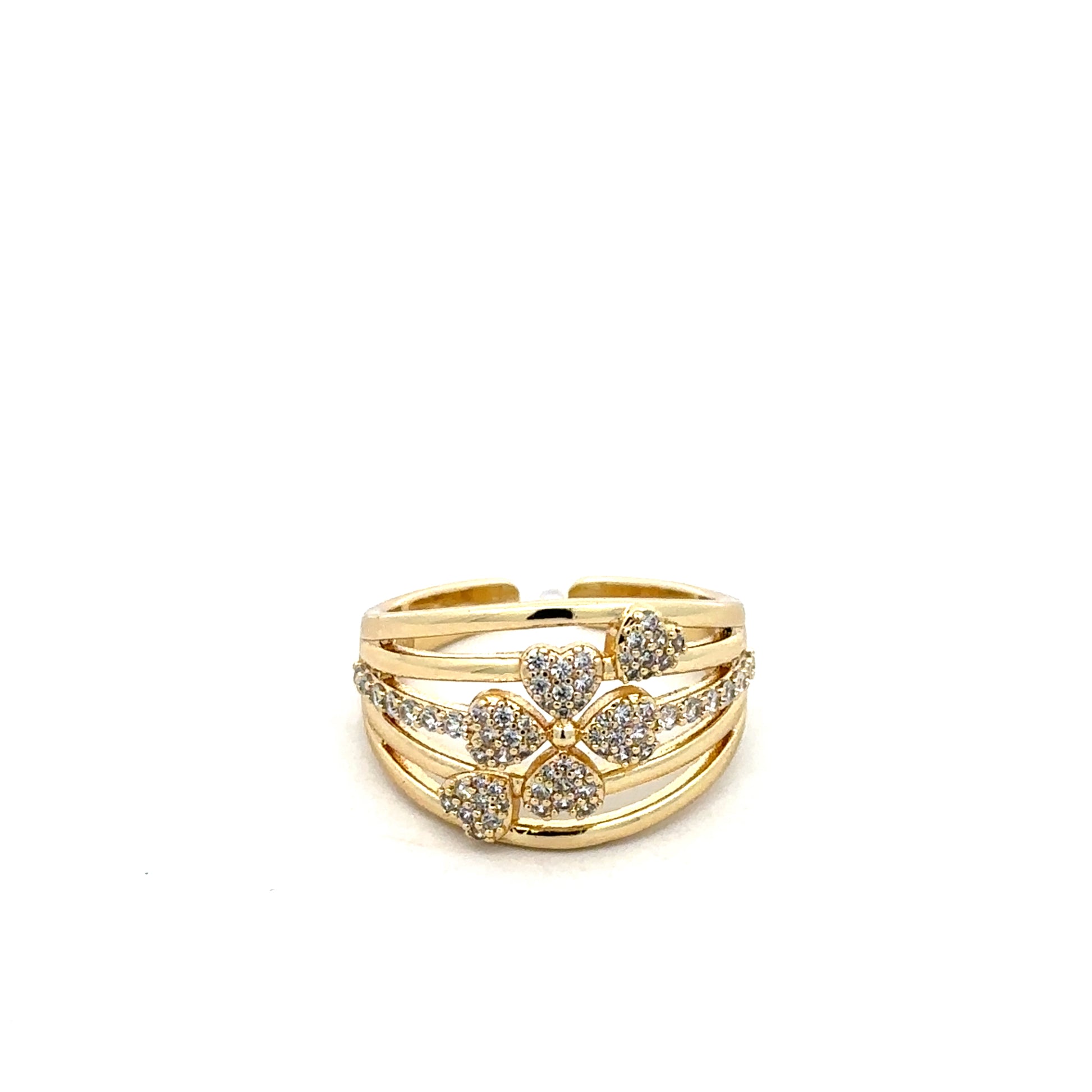 Inel Queen Aura, placat cu aur 18 k