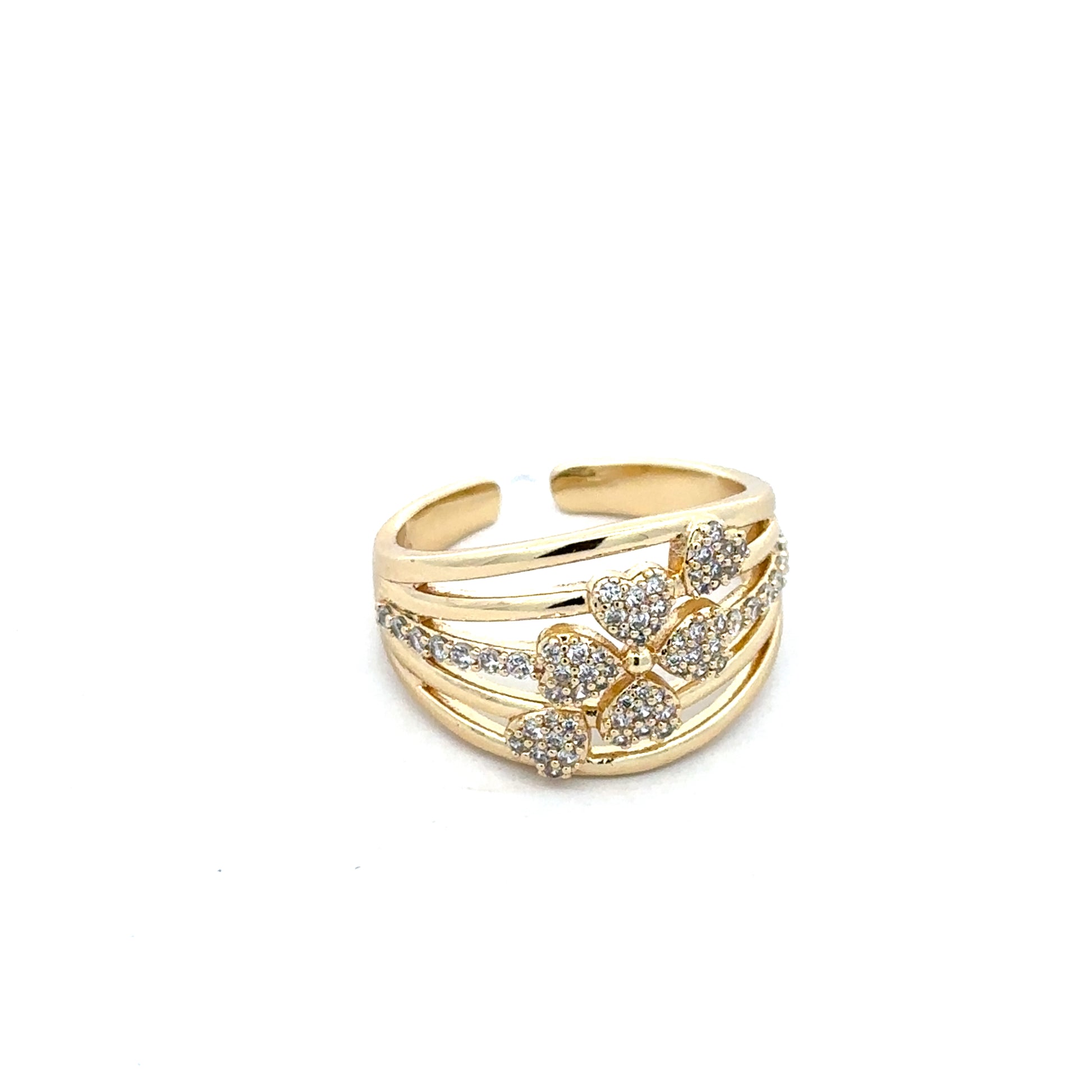 Inel Queen Aura, placat cu aur 18 k