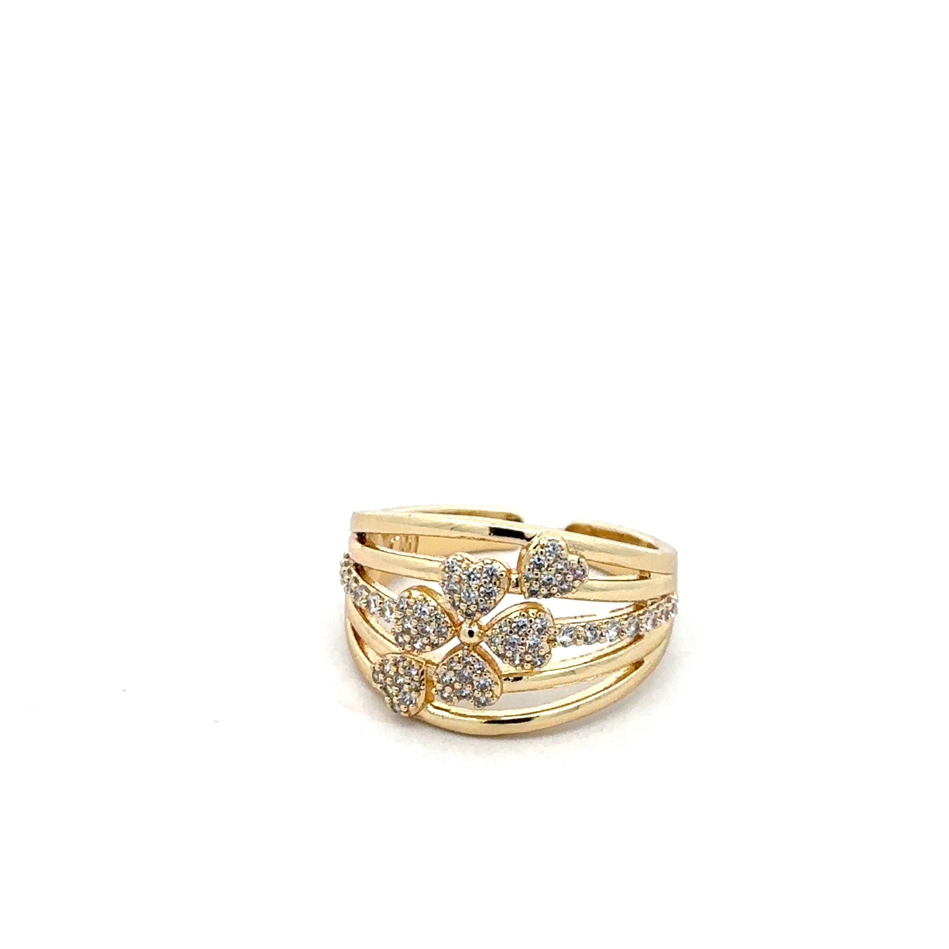 Inel Queen Aura, placat cu aur 18 k