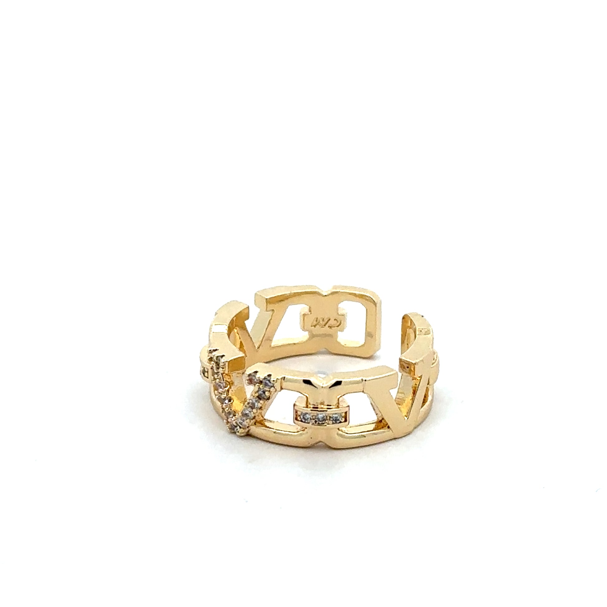 Inel Divine Glow, placat cu aur 18 k