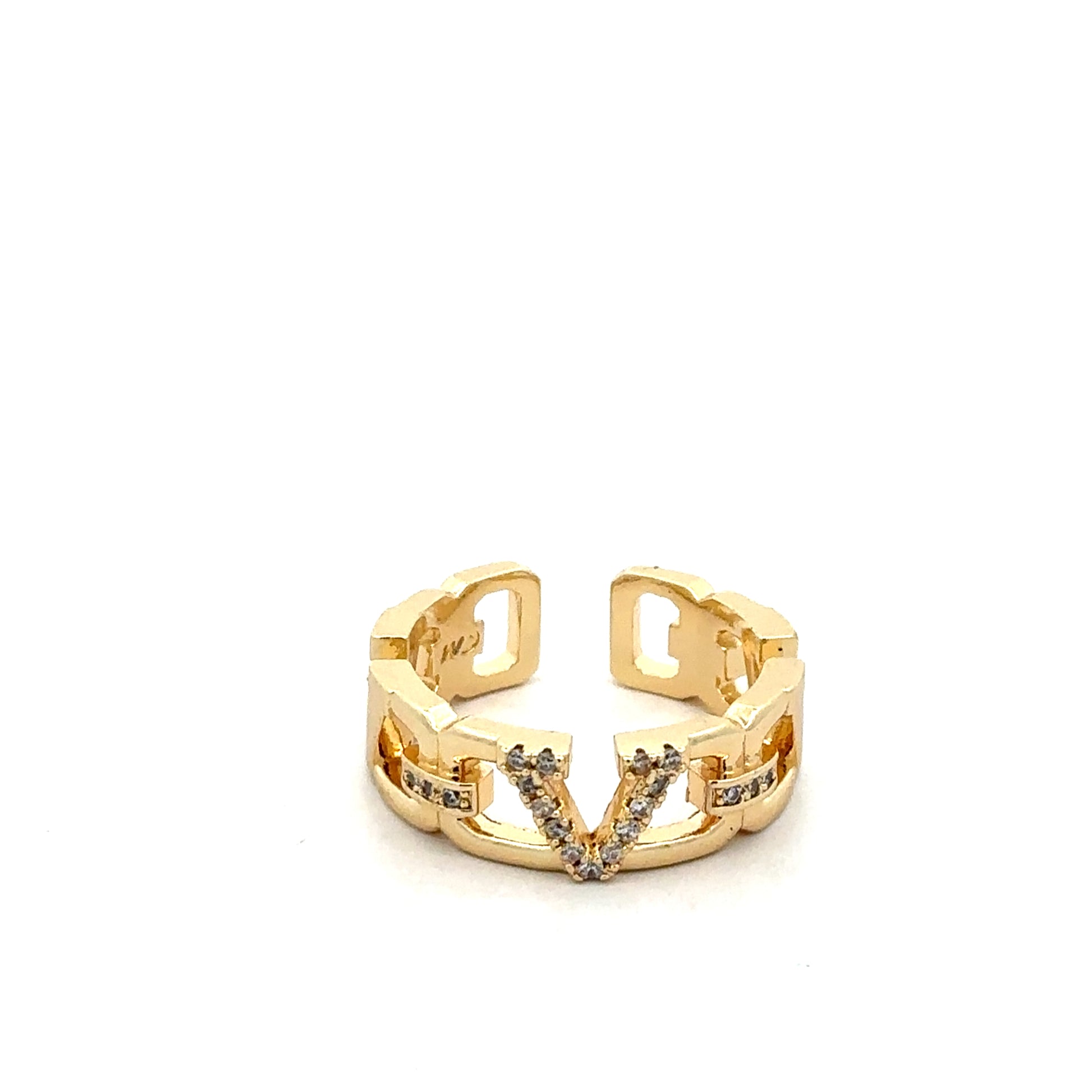Inel Divine Glow, placat cu aur 18 k