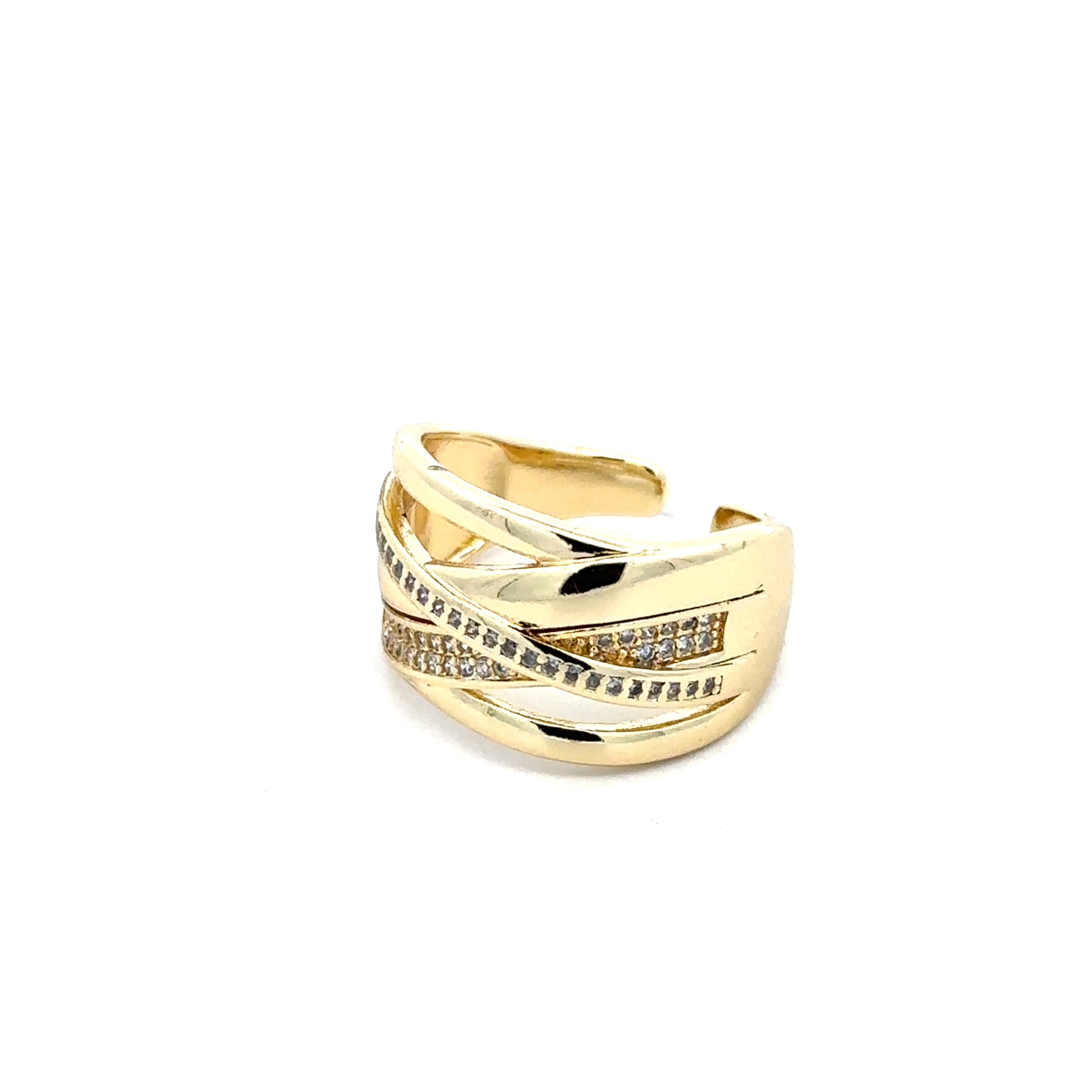 Inel Pearl, placat cu aur 18 k