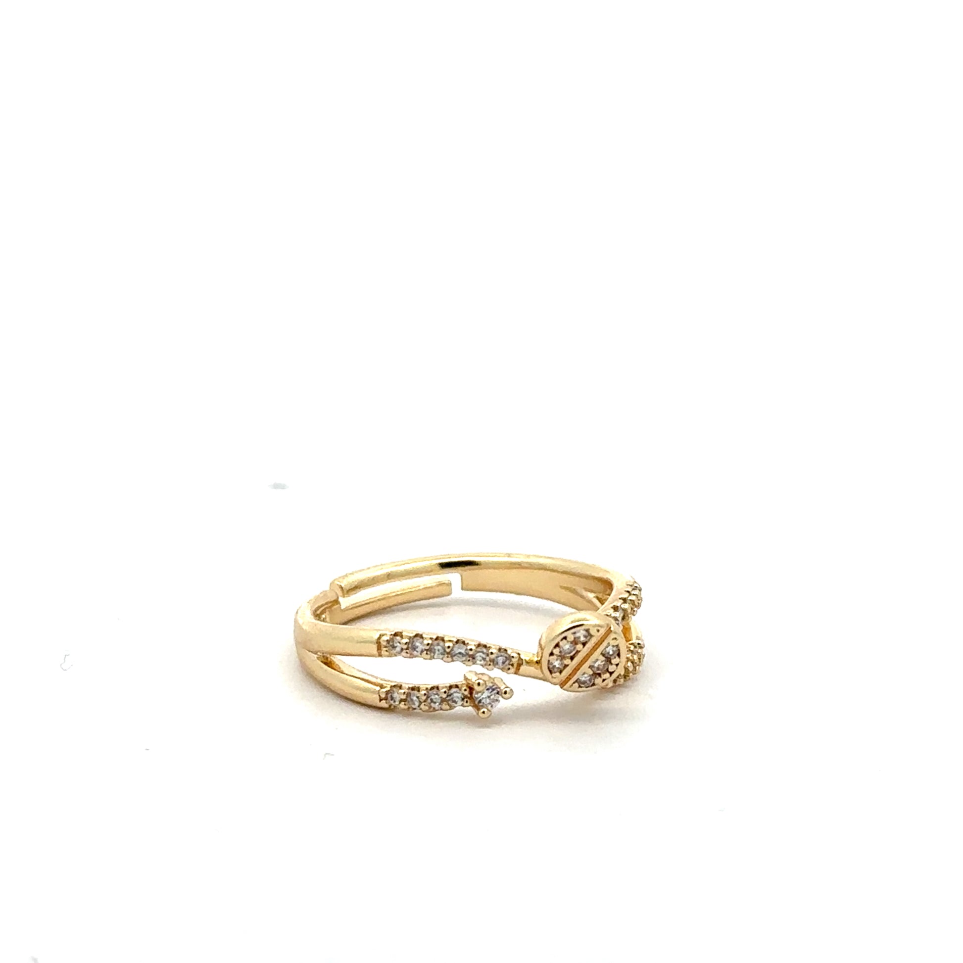 Inel Eleganza, placat cu aur 18 k
