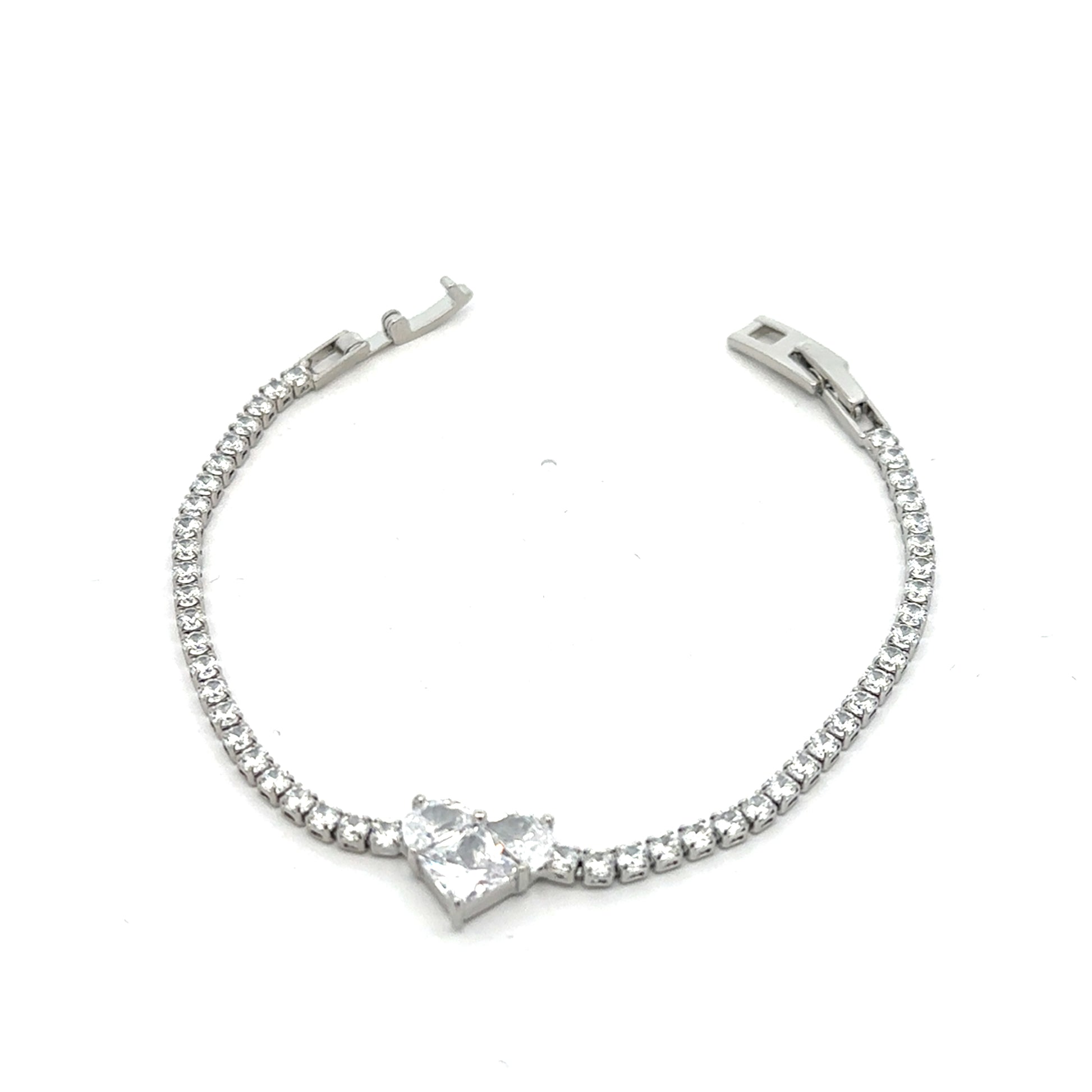 Brățară Tennis Elya, placată cu aur + zirconia