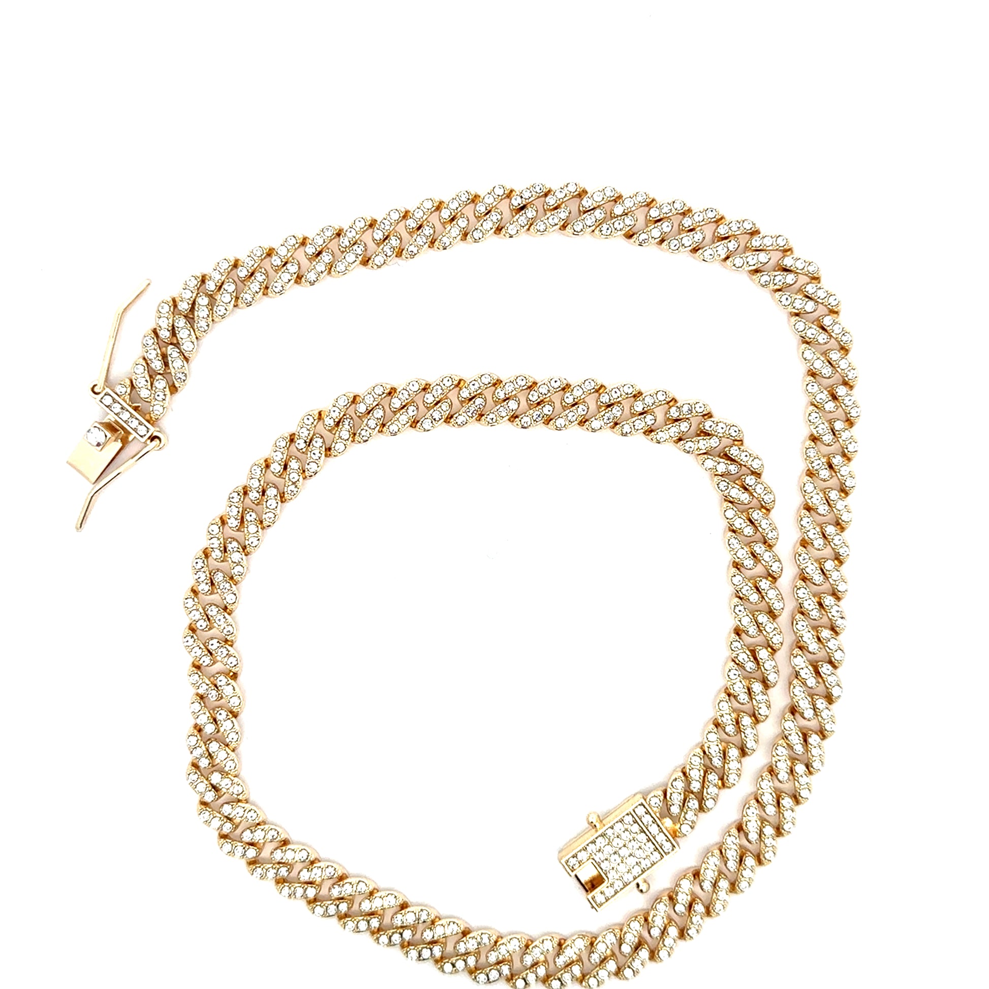 Lant Cuban, placat cu aur + zirconia