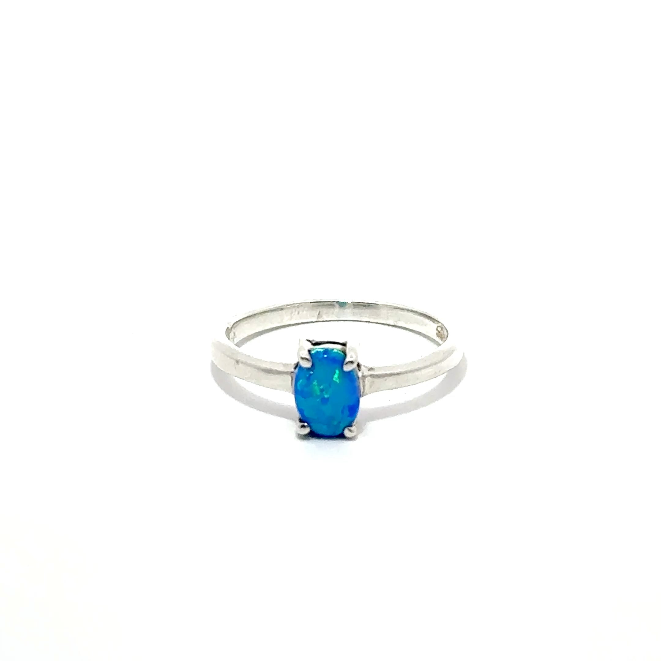 Inel dama din argint cu piatra opal imperial ID-03