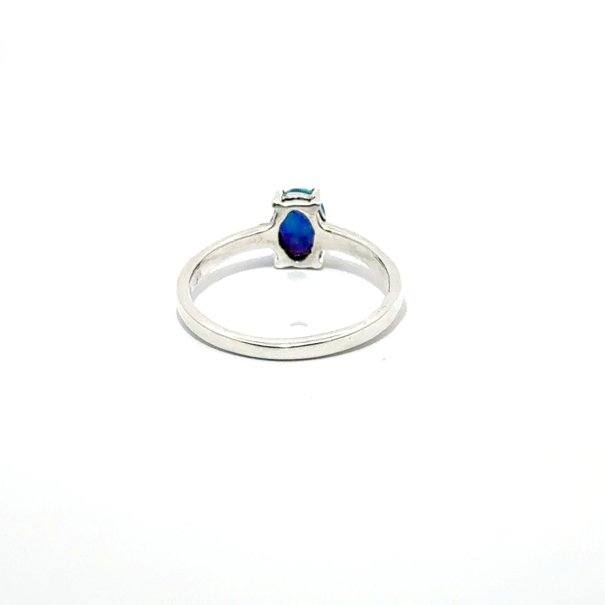 Inel dama din argint cu piatra opal imperial ID-03