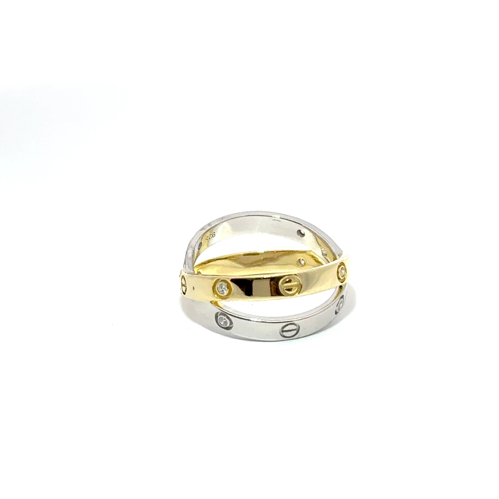 Inel dama din argint placat cu aur GP18K