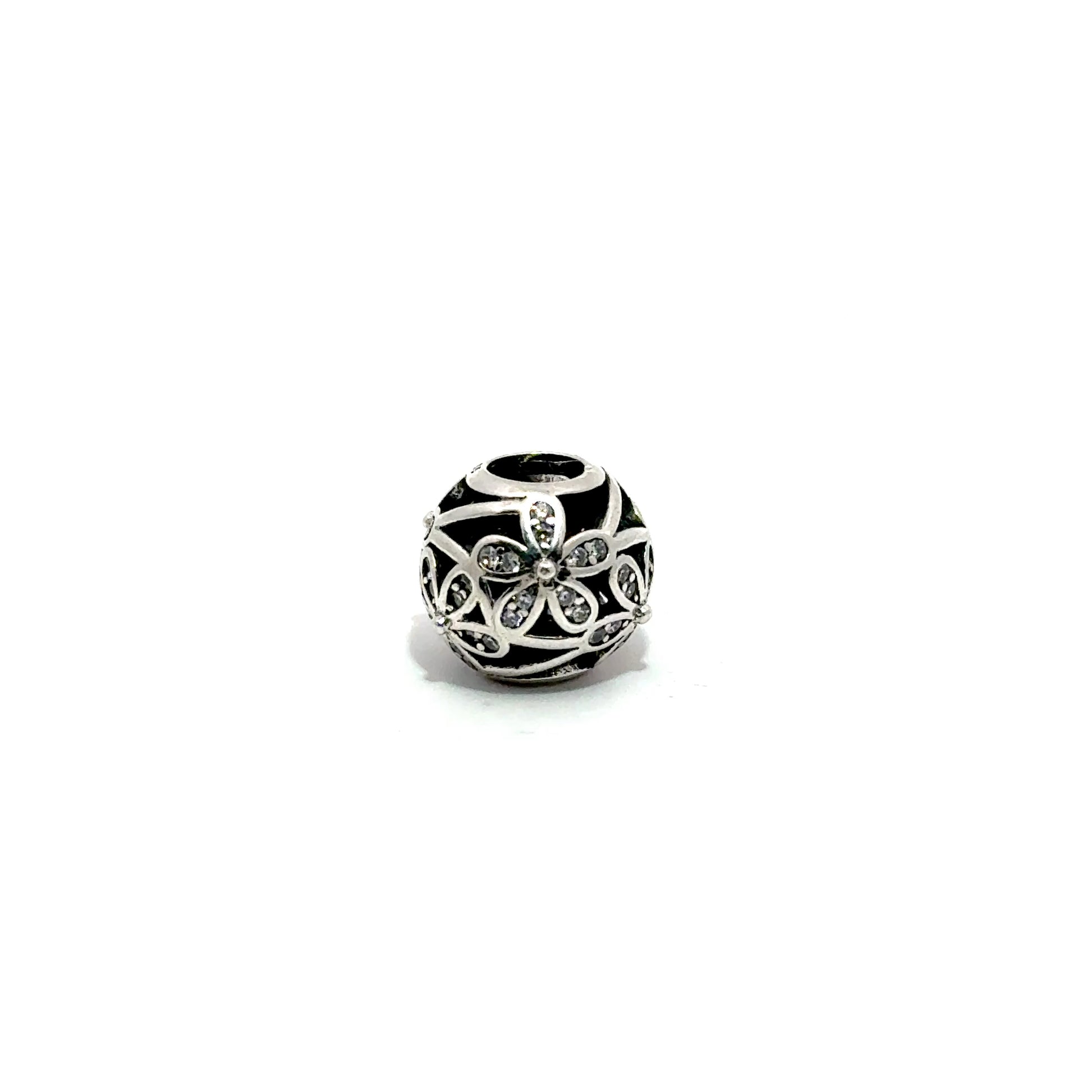 Charm in forma de sfera cu model flori