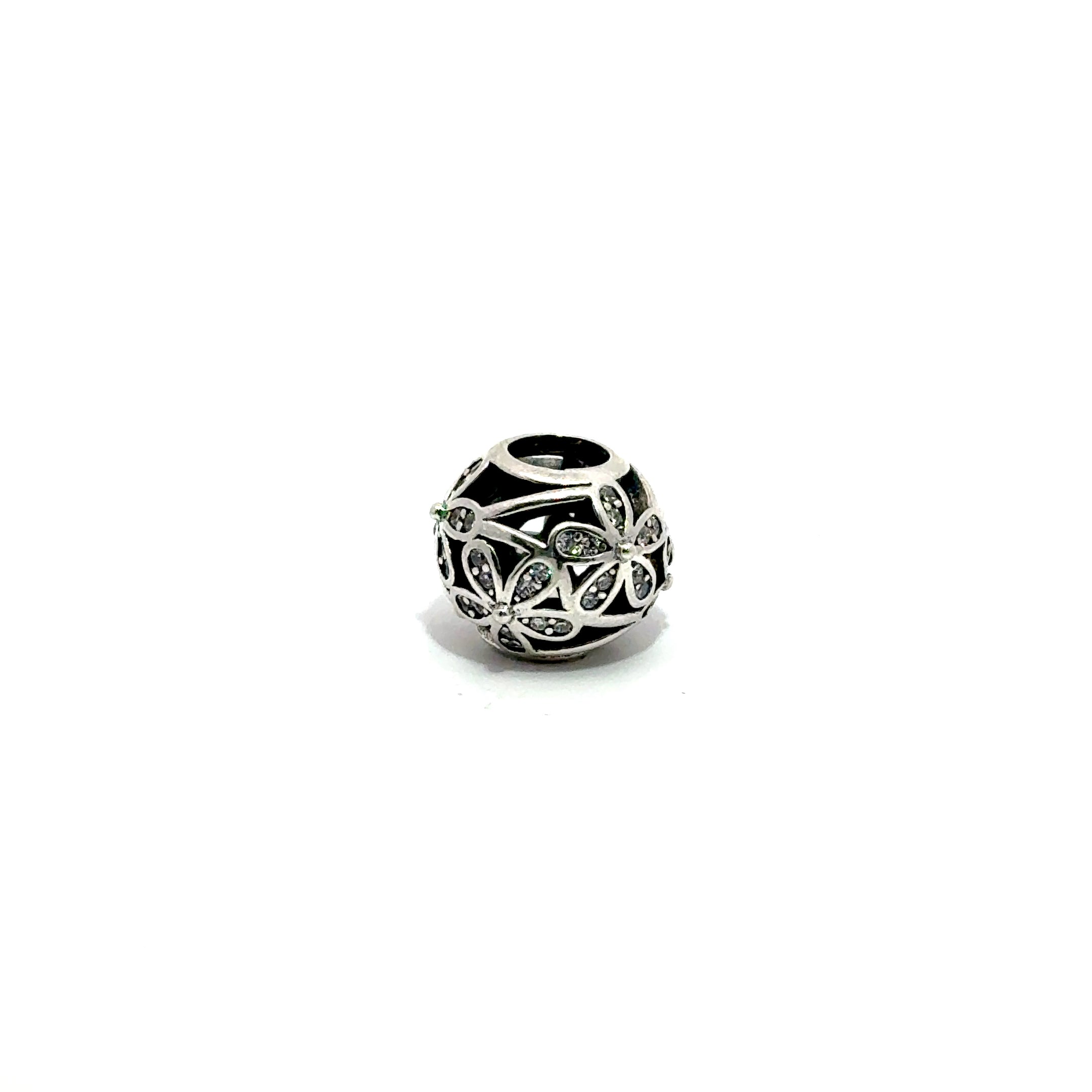 Charm in forma de sfera cu model flori