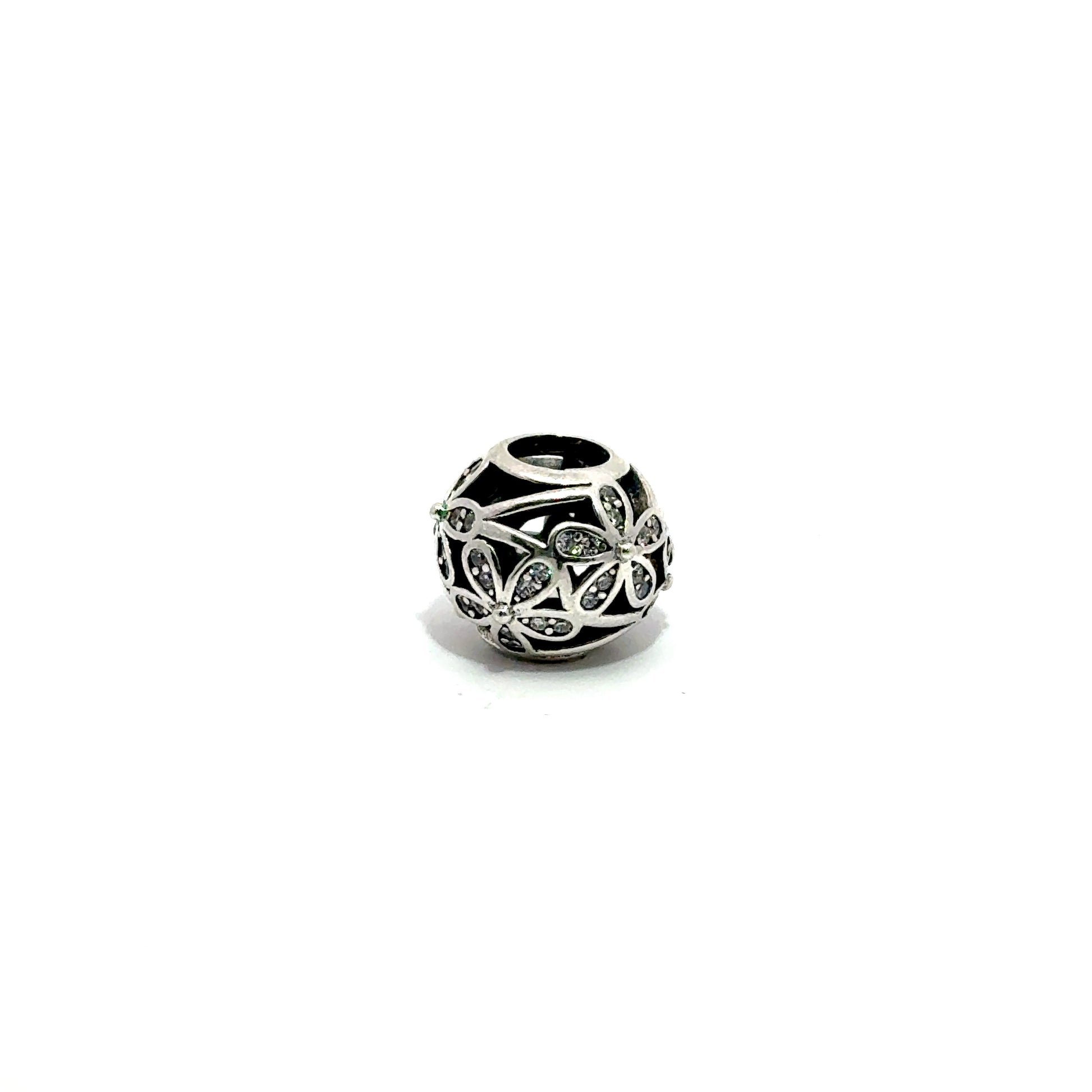 Charm in forma de sfera cu model flori