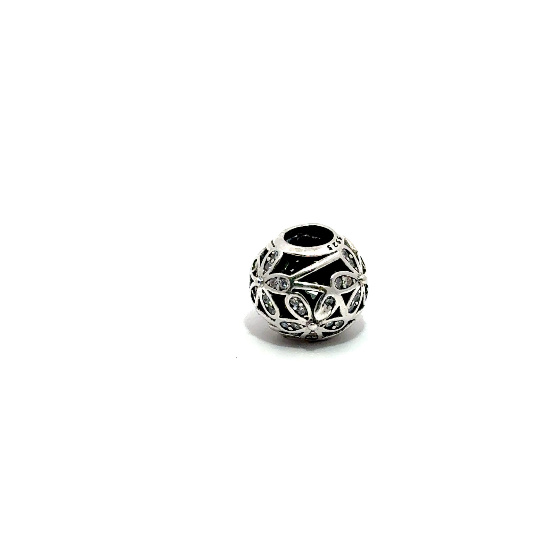 Charm in forma de sfera cu model flori