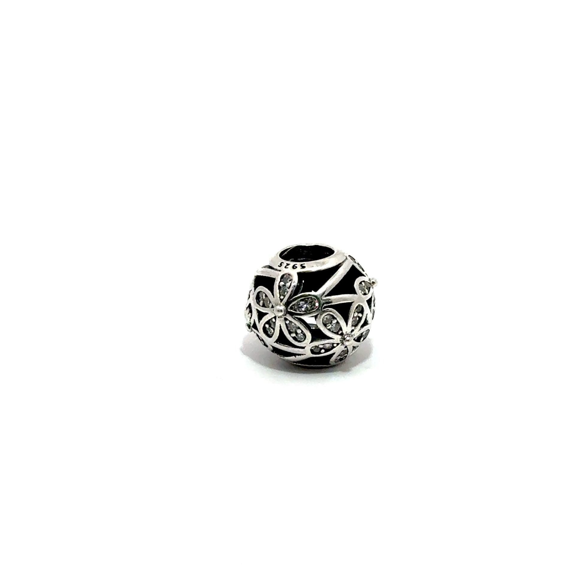 Charm in forma de sfera cu model flori