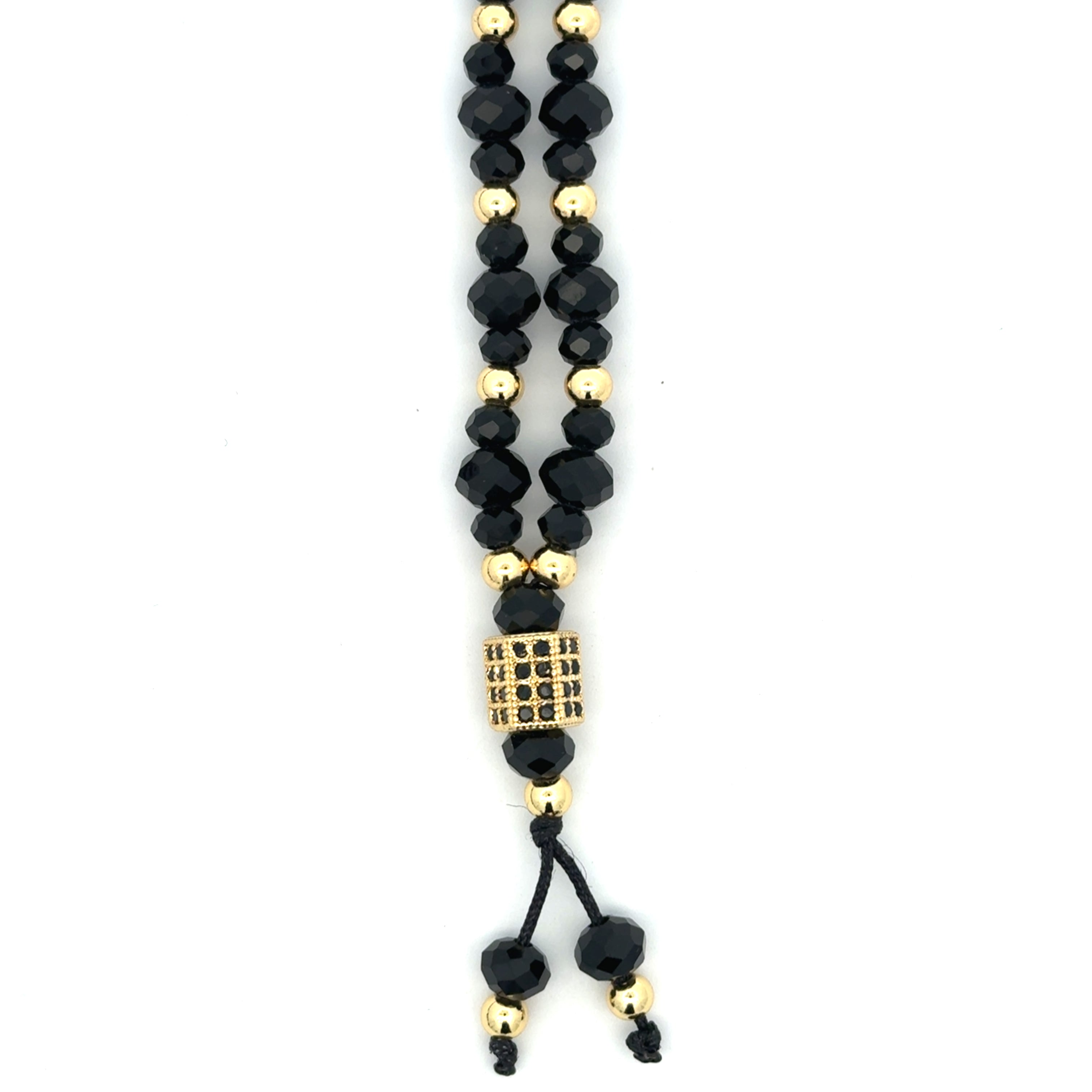 Lant barbati Core , placat cu aur 18 k + cristal sintetic