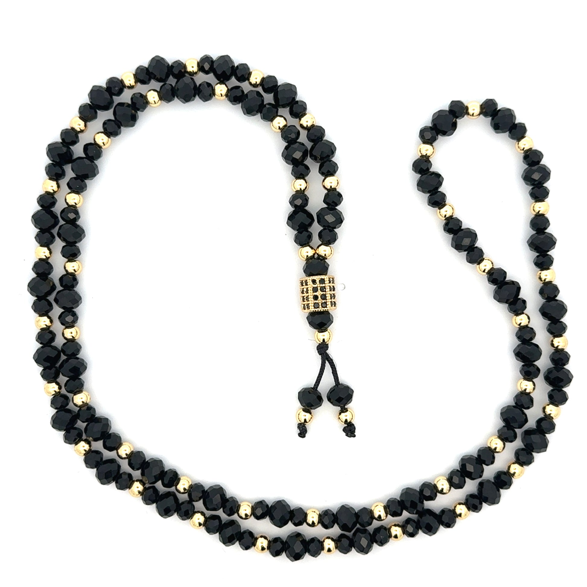 Lant barbati Core , placat cu aur 18 k + cristal sintetic