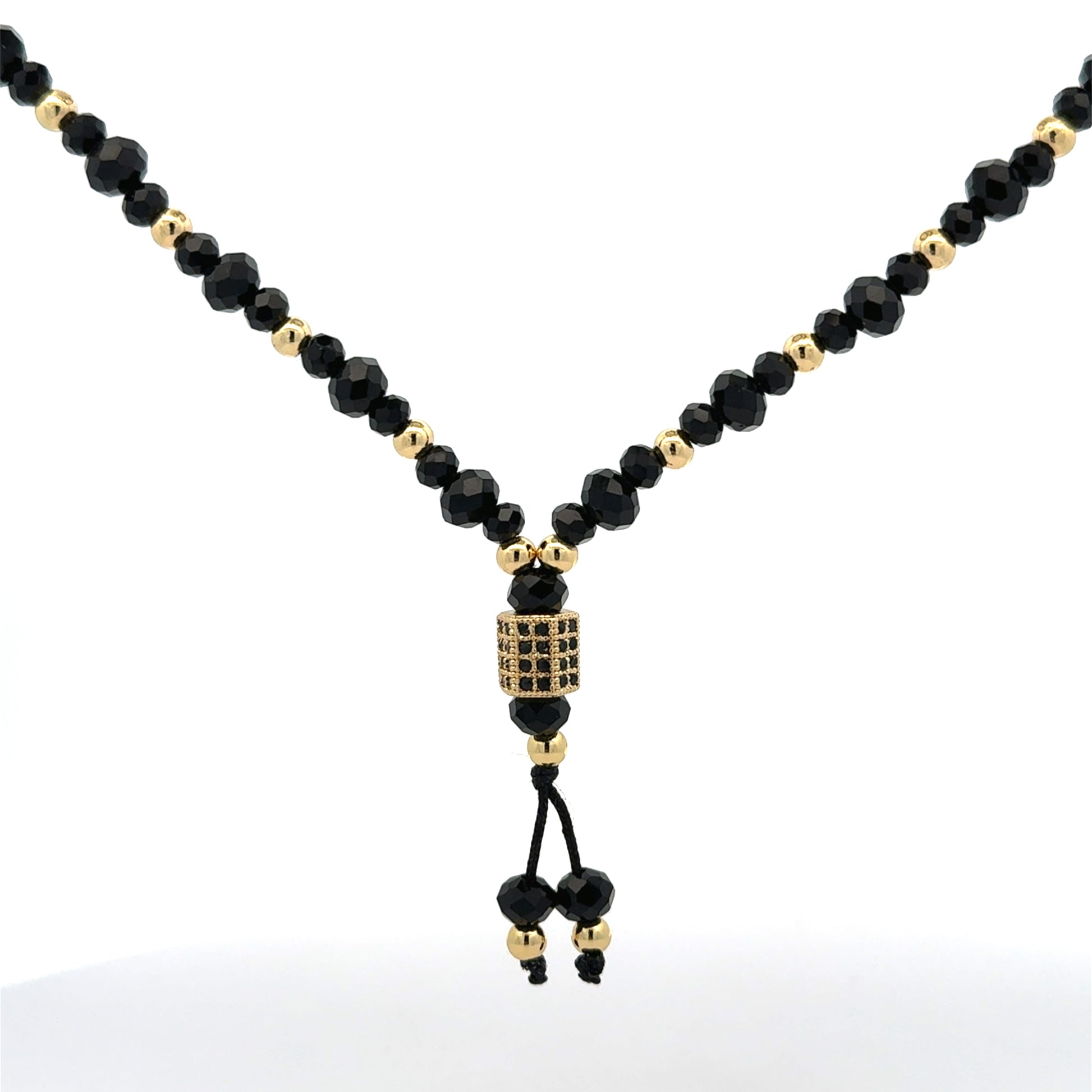 Lant barbati Core , placat cu aur 18 k + cristal sintetic