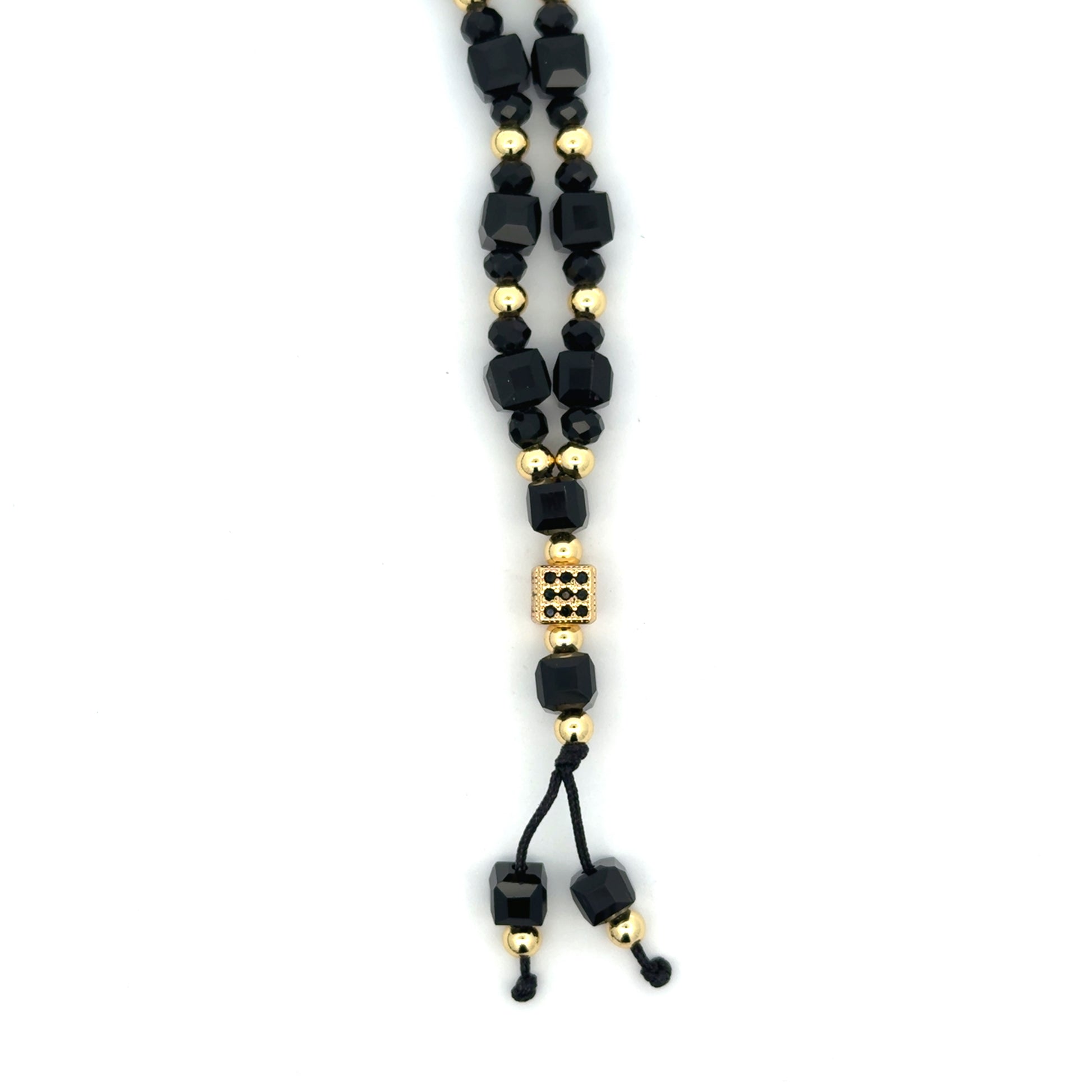 Lant barbati Vertex , placat cu aur 18 k + cristal sintetic