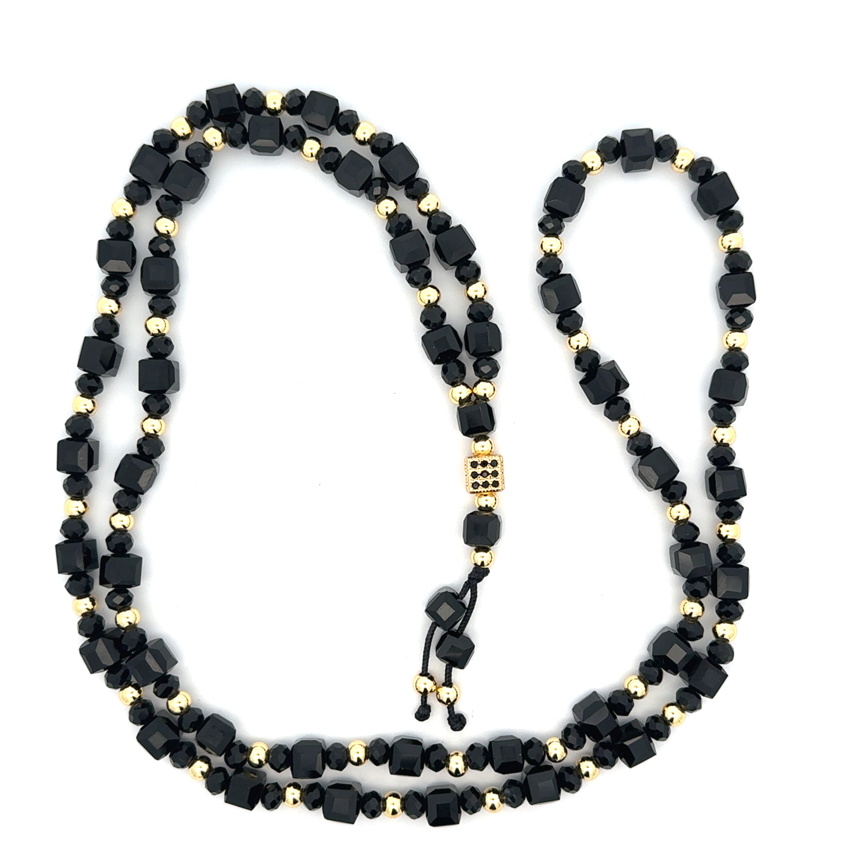 Lant barbati Vertex , placat cu aur 18 k + cristal sintetic