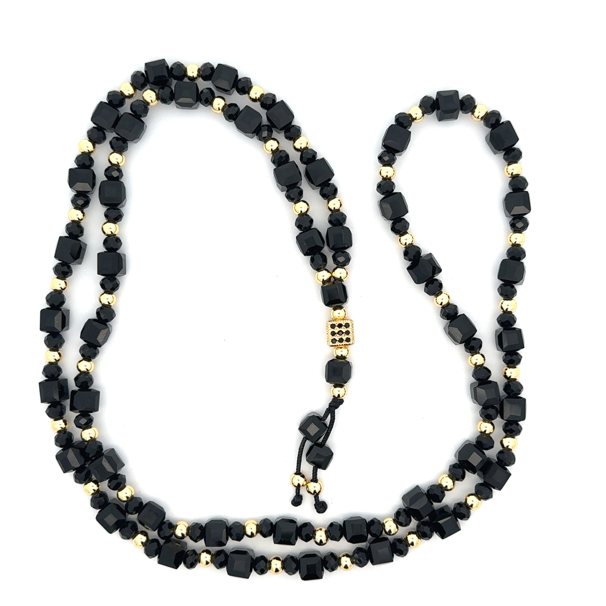 Lant barbati Vertex , placat cu aur 18 k + cristal sintetic