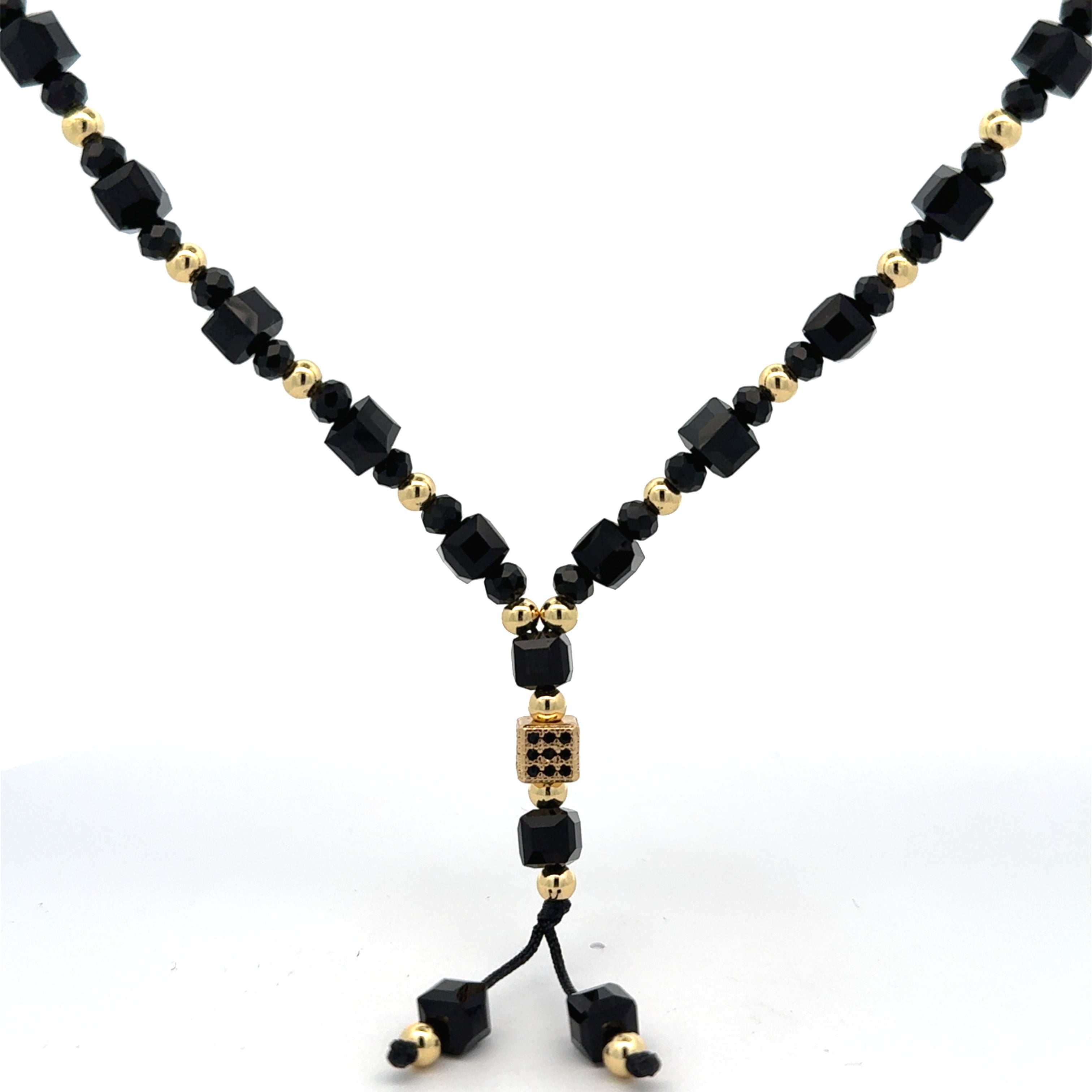 Lant barbati Vertex , placat cu aur 18 k + cristal sintetic