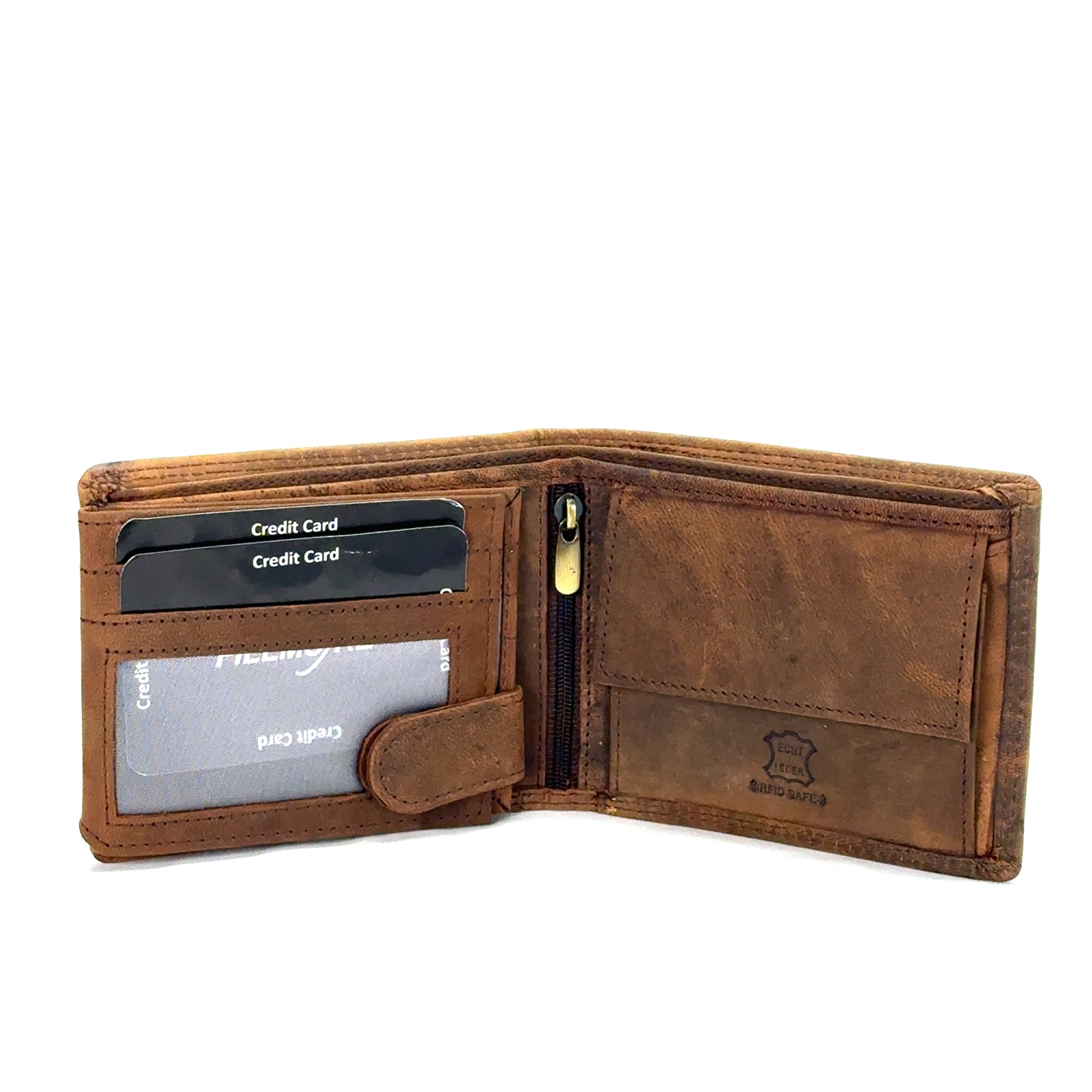 Portofel barbati Truck , piele naturala , Maro