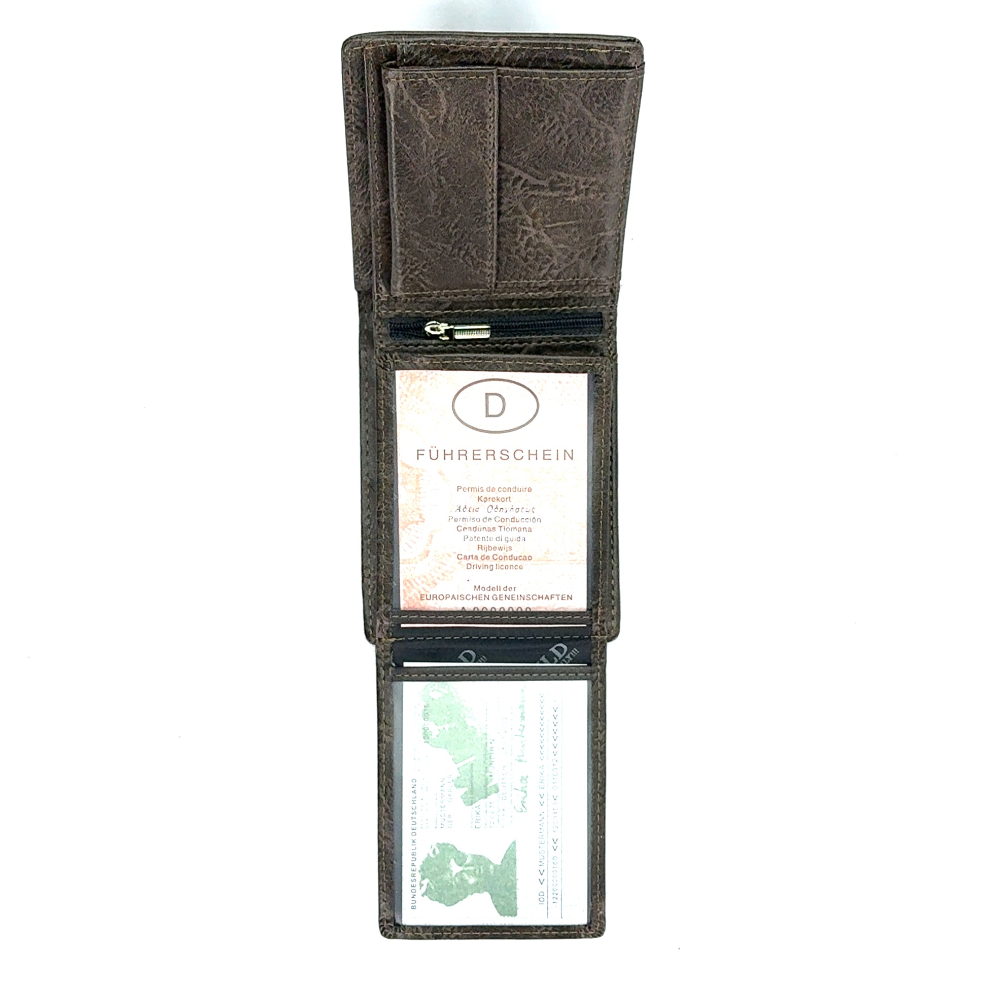 Portofel barbati Gravion , piele naturala , Maro