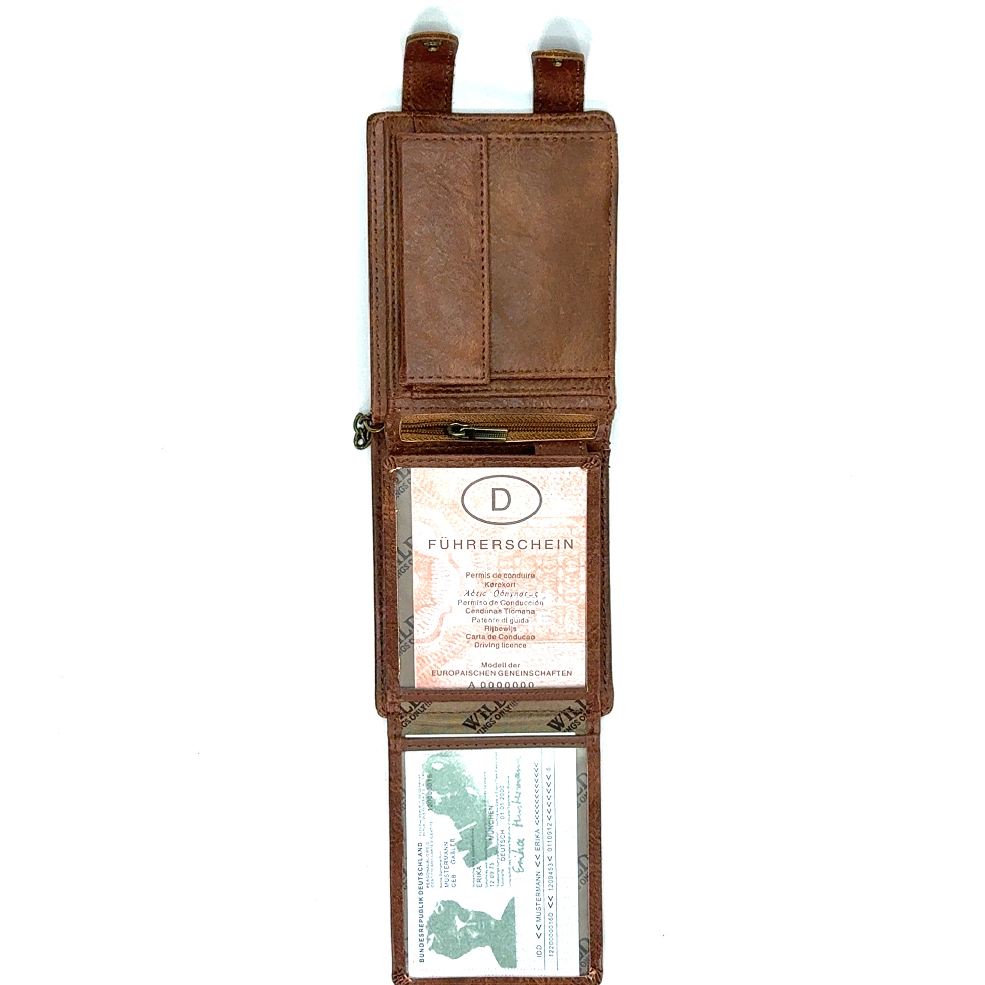 Portofel barbati Velaro , piele naturala , Maro